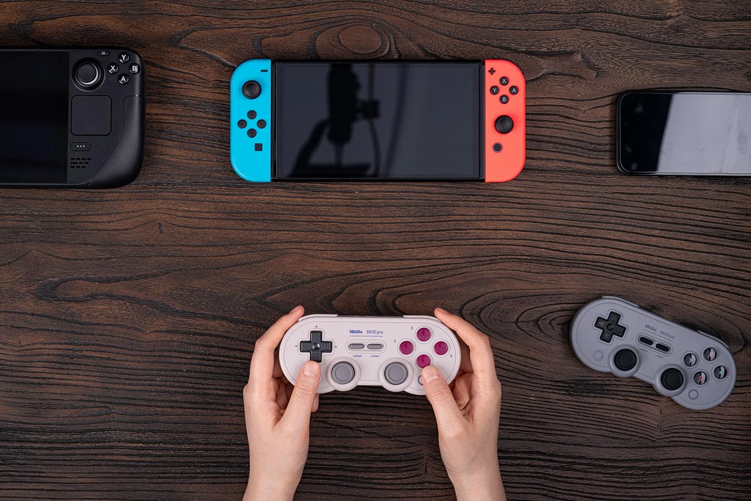 8BitDo SN30 Pro Bluetooth Controller with Hall Effect Joysticks, Rumble Vibration, and Turbo Function, Compatible with Switch/Switch 2, PC, macOS, Android, Steam Deck & Raspberry Pi (G Classic)