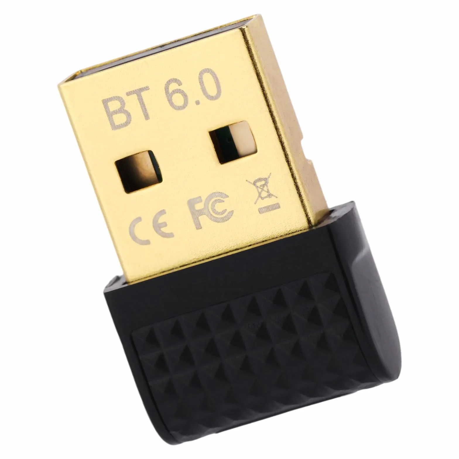 Adapter USB Bluetooth 6.0, Bezprzewodowy Klucz Sprzętowy Bluetooth Plug and Play dla Systemów Windows 11/10/8.1 Obsługuje Połączenie Wielu Urządzeń ze Słuchawkami Klawiaturą Komputerem i Telefonami
