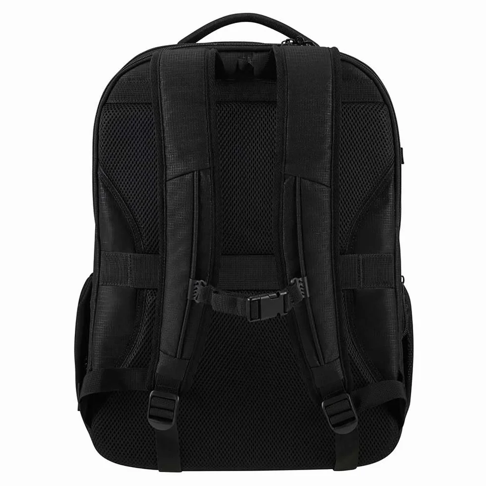 Samsonite Roader - Rozszerzalny plecak laptopa 17,3 cala, 46 cm, 31,5/39,5 L, czarny (głęboki czarny)