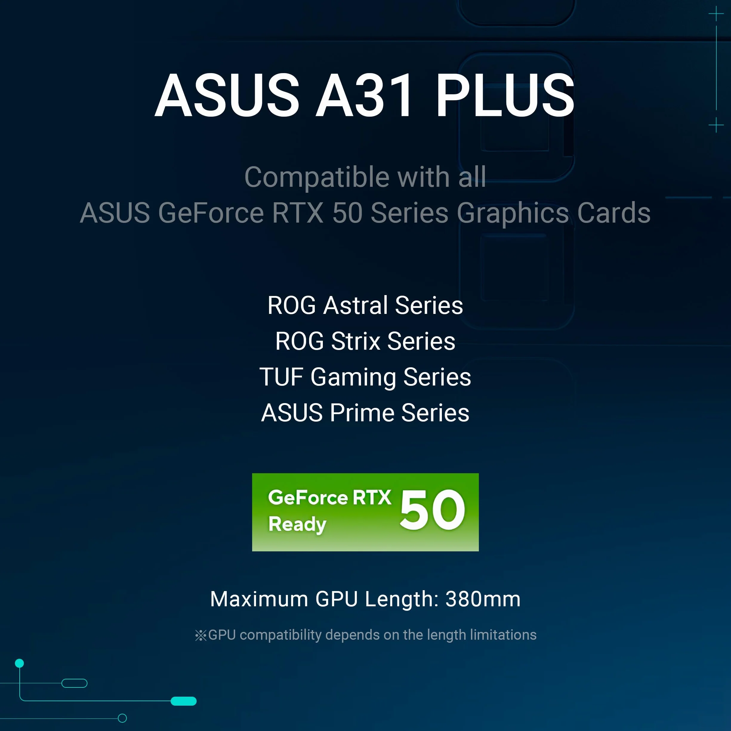 ASUS A31 Plus TG ARGB - Obudowa PC ATX (kompatybilna z płytami głównymi z ukrytym złączem, grzejnikami 360 mm i grafiką 380 mm, 4 wentylatory ARGB, szkło hartowane, zarządzanie kablami), czarny