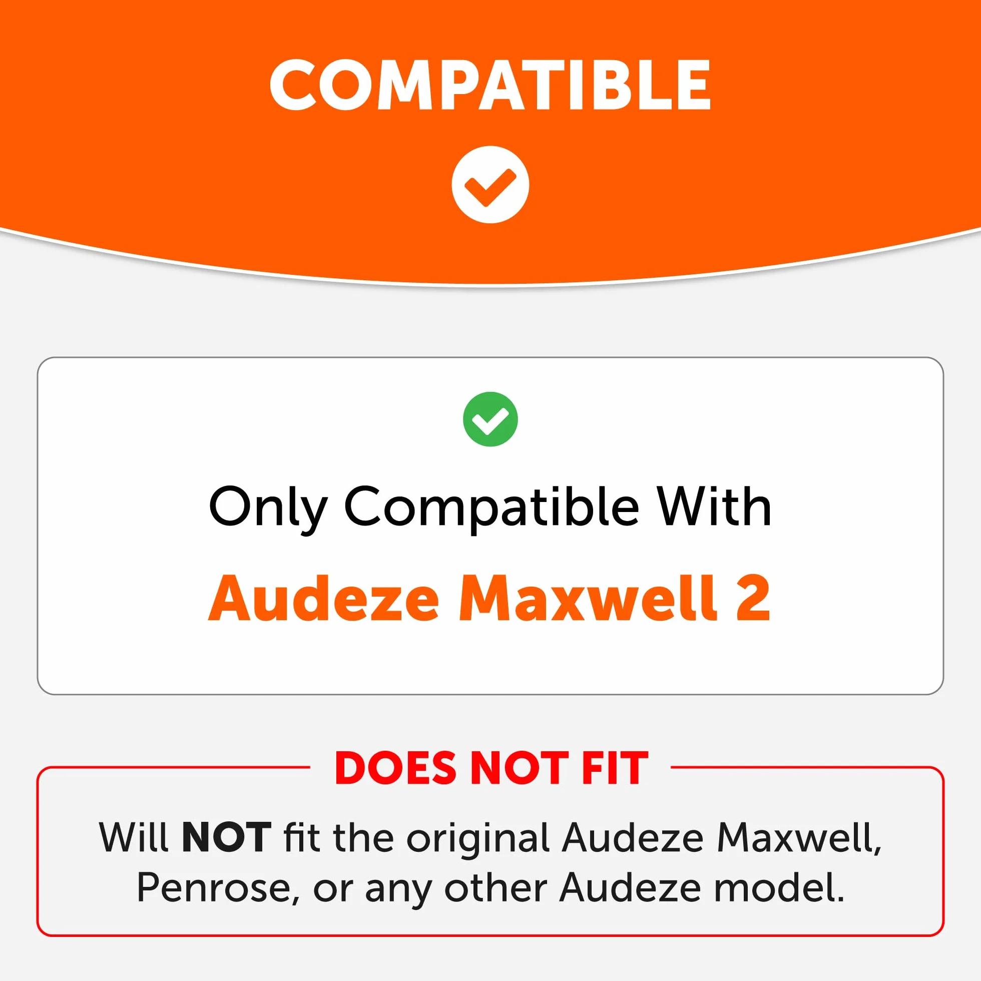 WC FreeZe Maxwell 2 – wymienne nauszniki z chłodzącym żelem, kompatybilne z Audeze Maxwell 2 firmy Wicked Cushions | Materiał chłodzący FreeZe V2 | Black
