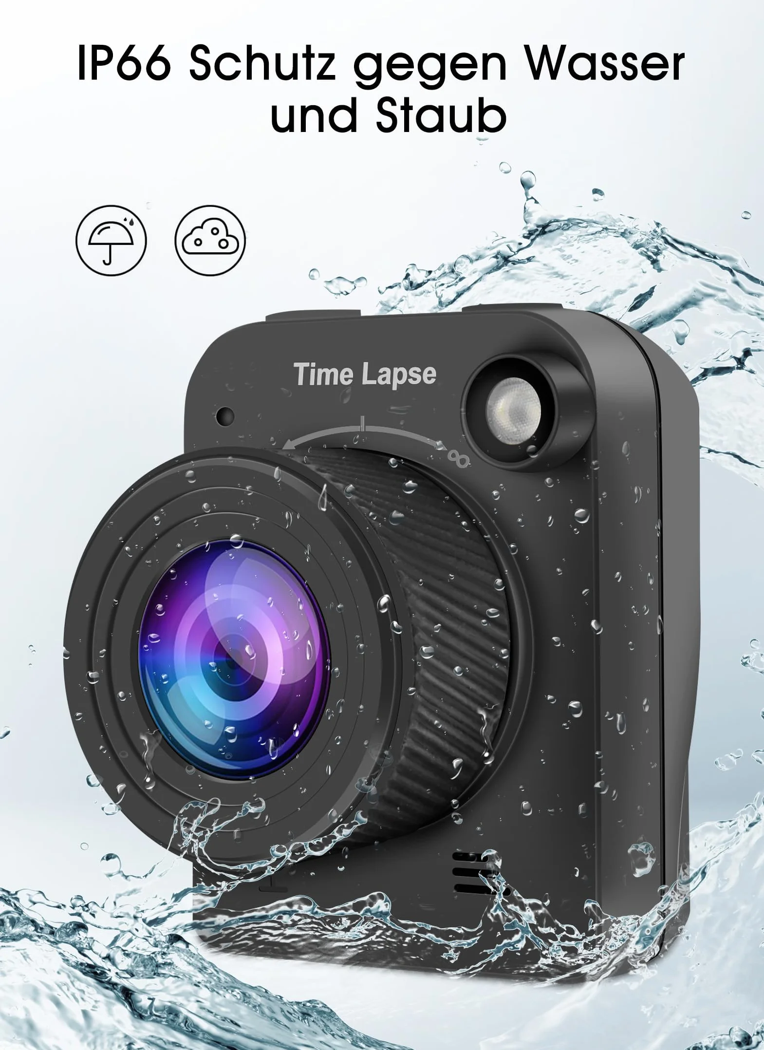Kamera Poklatkowa 4K 32MP, OutdoorConstruction/Plant/Weather/Life, Outdoor Construction Pełnokolorowa Kamera Timelapse z 2,0-calowym Ekranem LCD Fotografowanie w Trybie