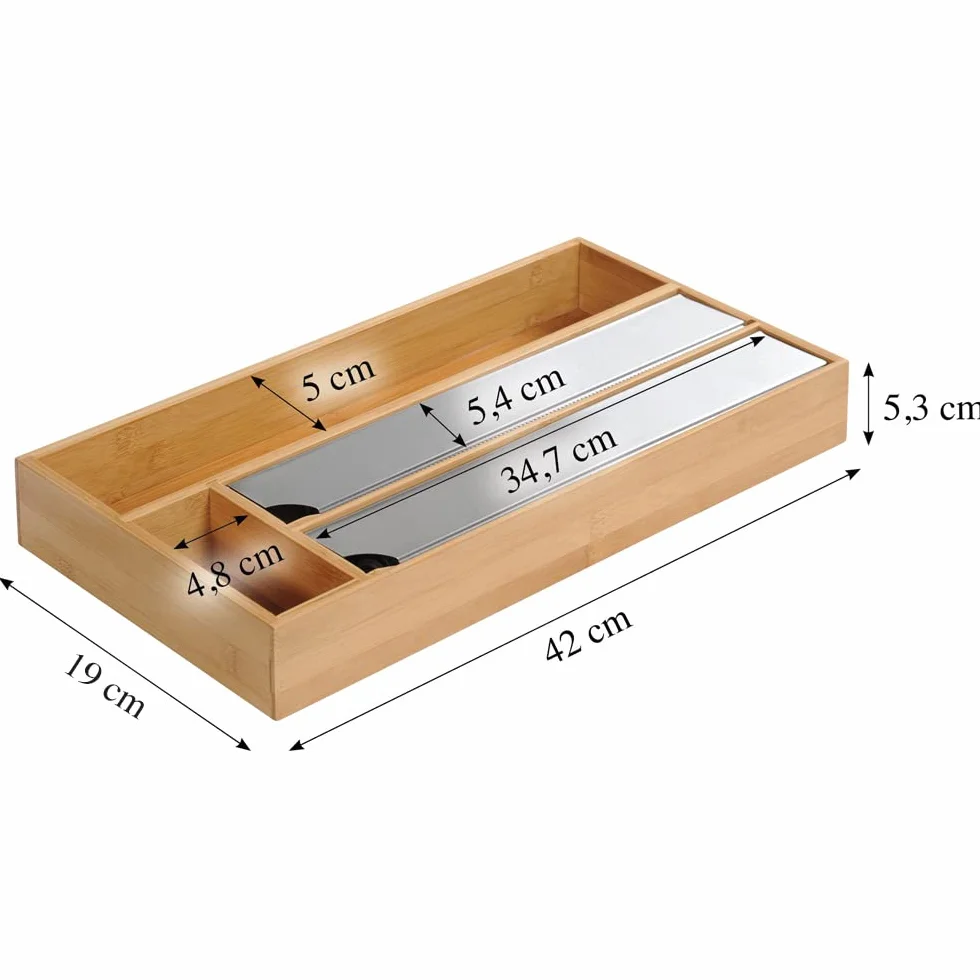 Kesper Dozownik Folii 42 x 19 x 5,4 cm Brązowy