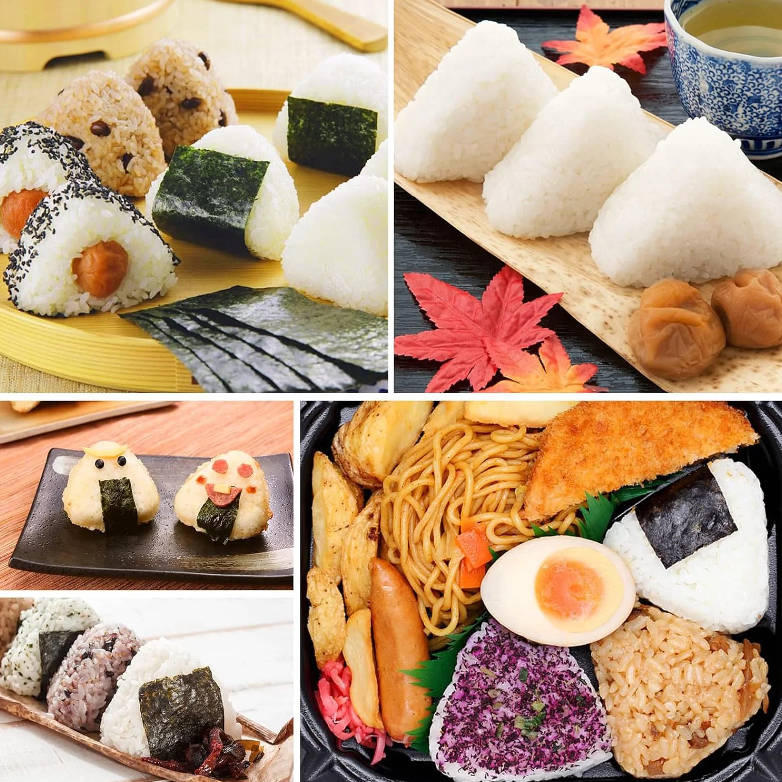 DabbOo Foremka trójkątna duża Onigiri 6 w 1 do pieczenia