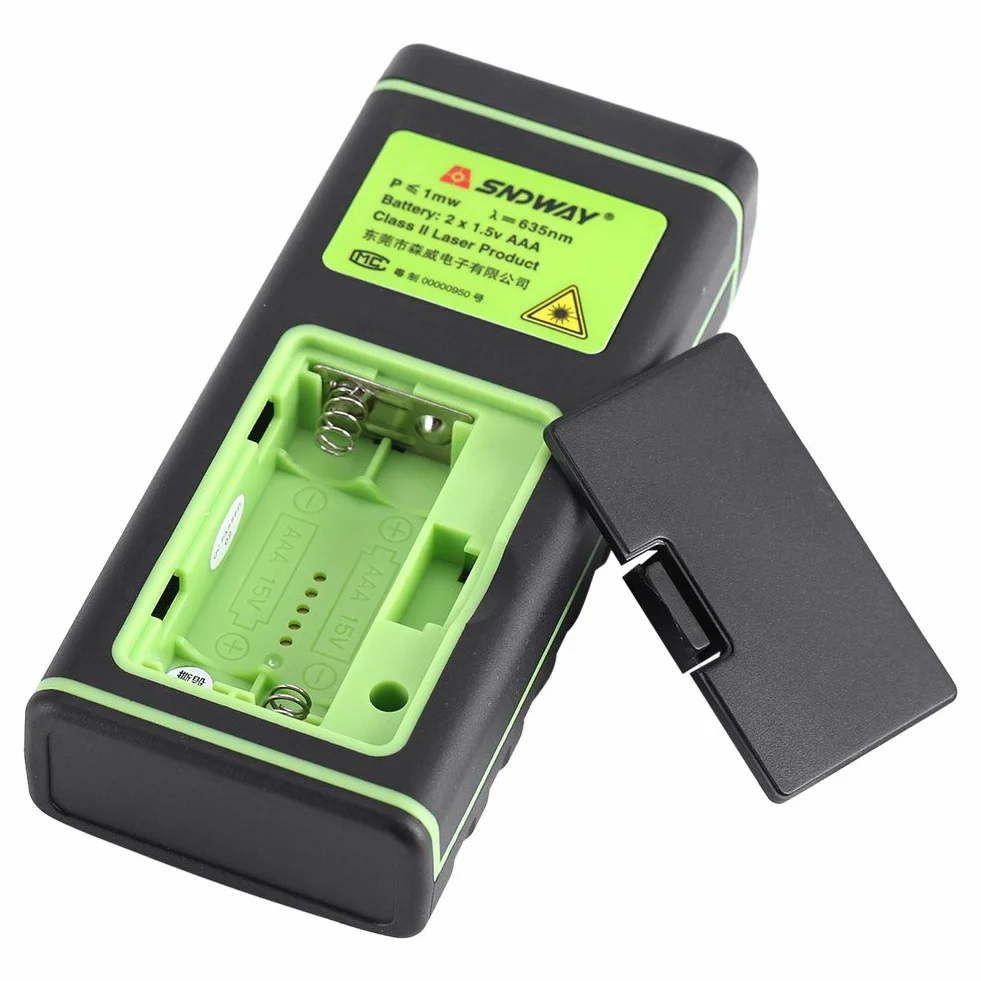 Dalmierz cyfrowy Dalmierz ręczny Ręczny dalmierz 1 mm do 40/60/80/100 m z dużym podświetlanym wyświetlaczem LCD i poziomicą do użytku wewnątrz i na zewnątrz (40 m)
