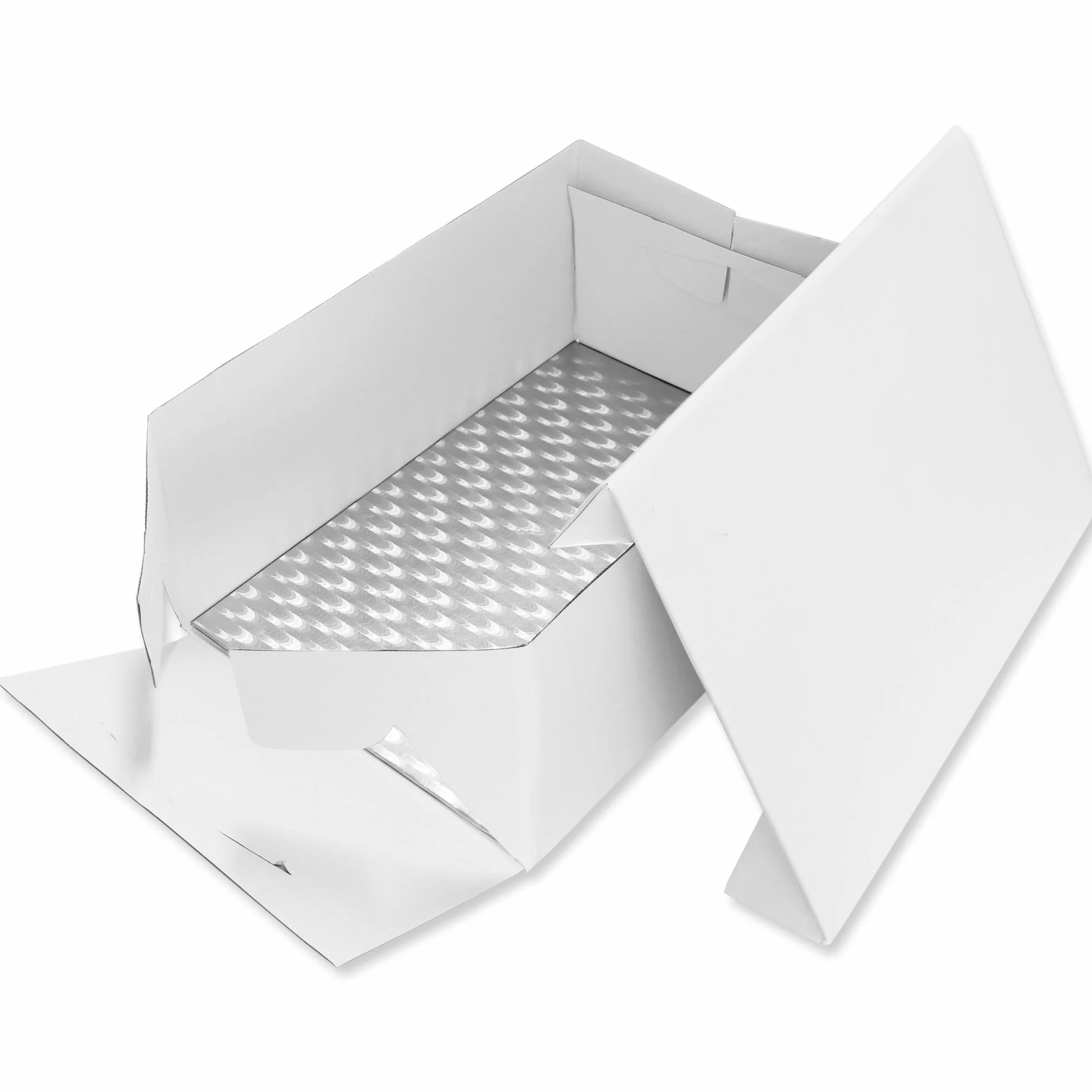 PME BCO896 Podłużna karta do ciasta i pudełko na ciasto, 43 x 33 cm, białe