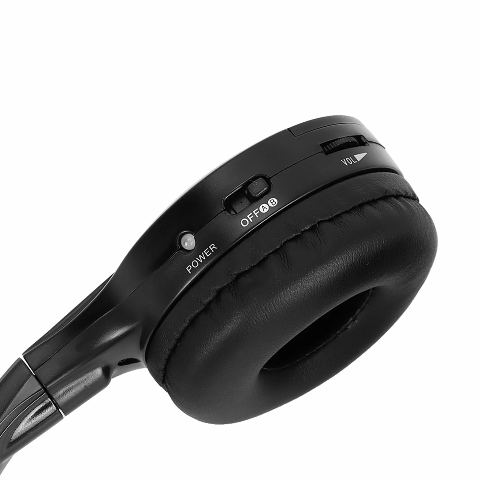 HEEPDD Słuchawki Samochodowe, Bezprzewodowy Zestaw Słuchawkowy Stereo na podczerwień, Wygodna, Ergonomiczna Konstrukcja, do Odtwarzaczy DVD w Zagłówkach Samochodowych