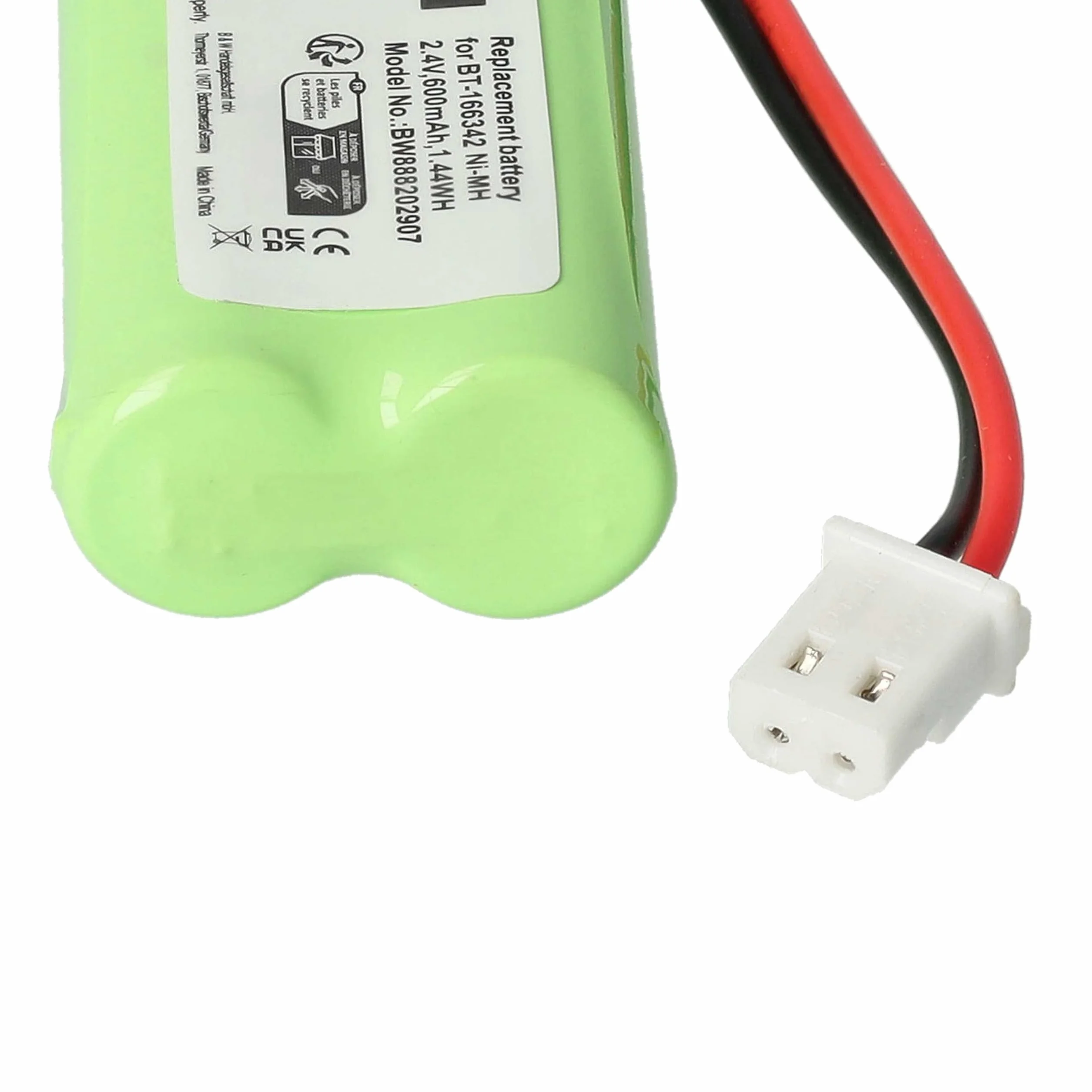 vhbw Akumulator kompatybilny z V-Tech BT-166342, BT183342, BT-183342, BT262342, BT-262342 bezprzewodowy telefon stacjonarny (600 mAh, 2,4 V, NiMH)