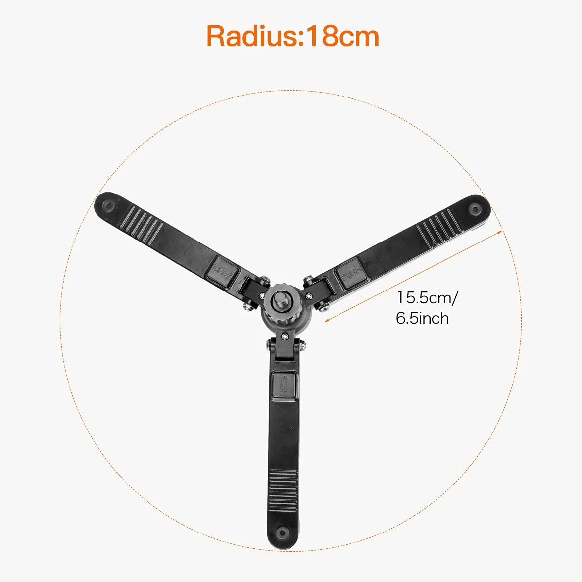 Koolehaoda Podstawa stojaka monopod 3 stopy ze śrubą 3/8" do głowicy kulowej monopodów - (KM3)