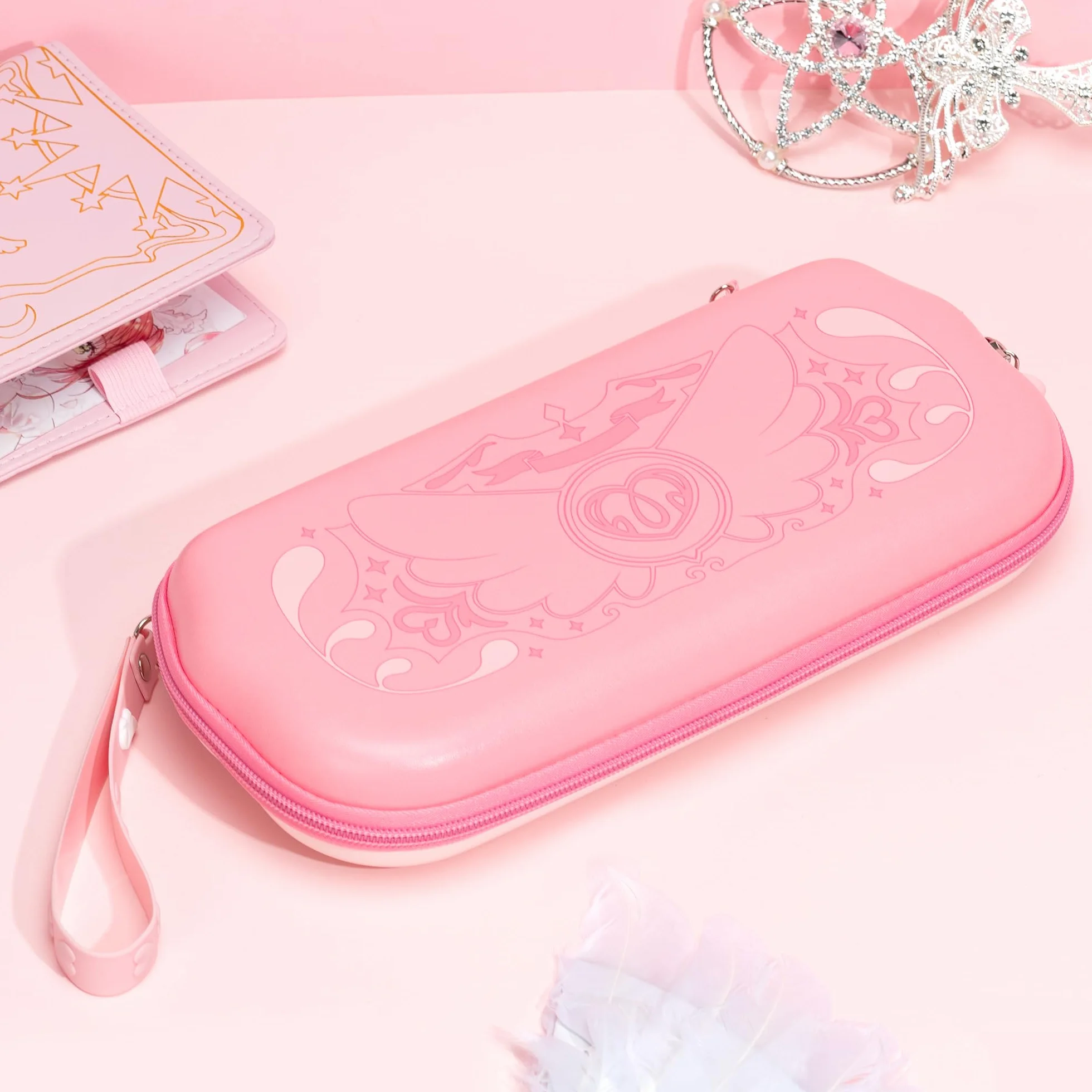 GeekShare Etui ochronne Hard Shell, kompatybilne z Switch/Switch OLED, odporne na upadki, wodoodporne, przenośne etui podróżne do konsol Switch i akcesoriów do gier - Star Wing