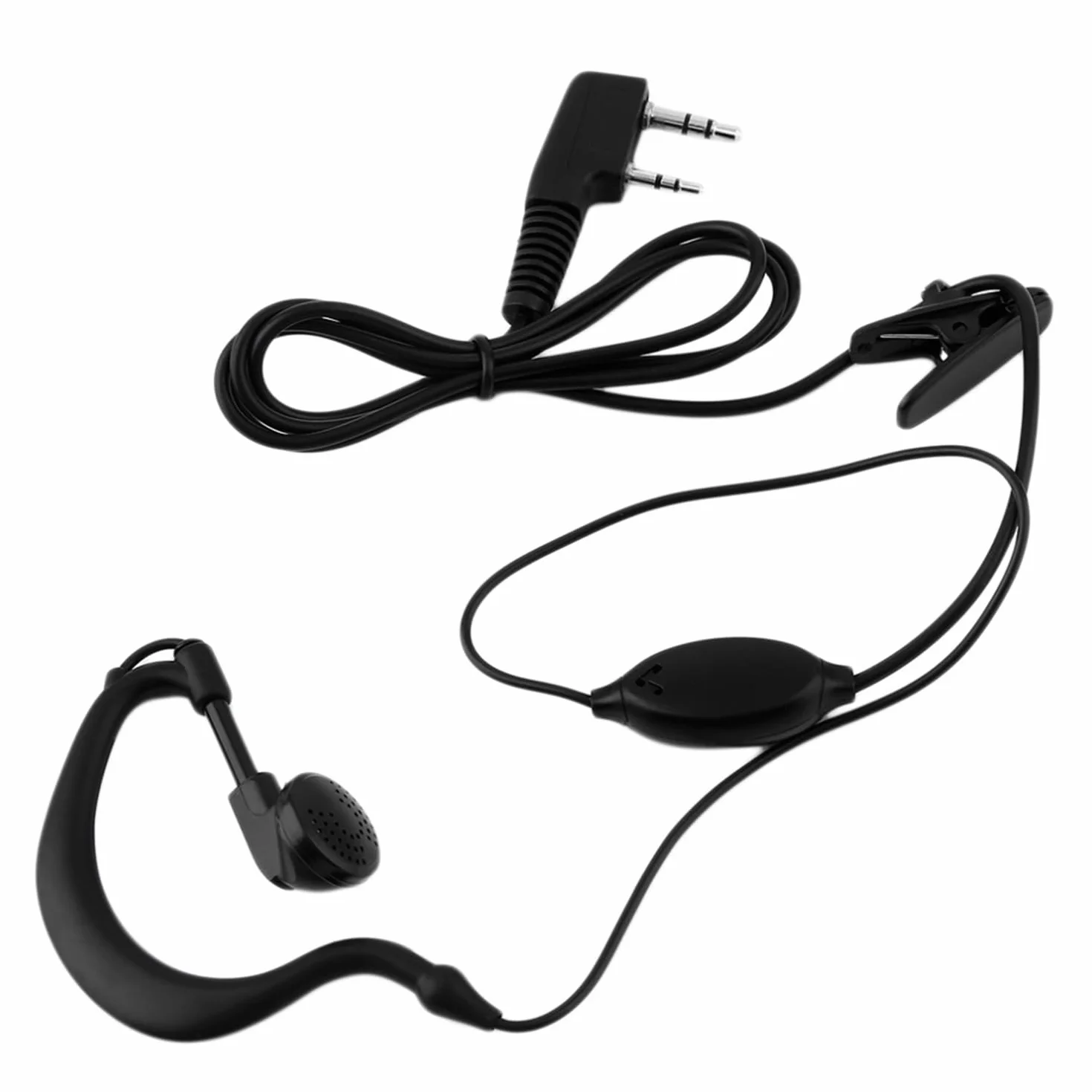 Mengshen Baofeng zestaw słuchawkowy z mikrofonem do BF-888S / BF-777S / BF-666S / UV-5R / 5RA / 5RE dwukierunkowy radiowy zestaw słuchawkowy Walkie Talkie (2 szt.), EJ01 2 szt