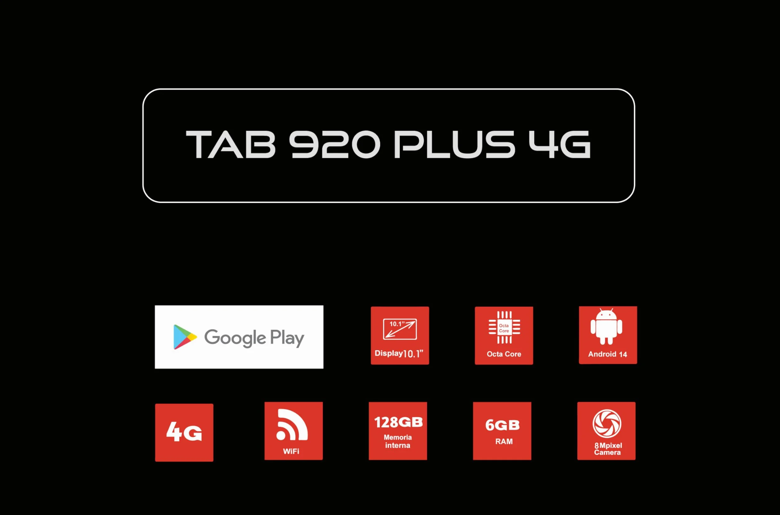 Majestic TAB 920 PLUS 4G Tablet 10,1" IPS HD, WI-FI i 4G, Octa Core, pamięć 128G, RAM 6G, Android 14, podwójna kamera, kabel USB-C w zestawie