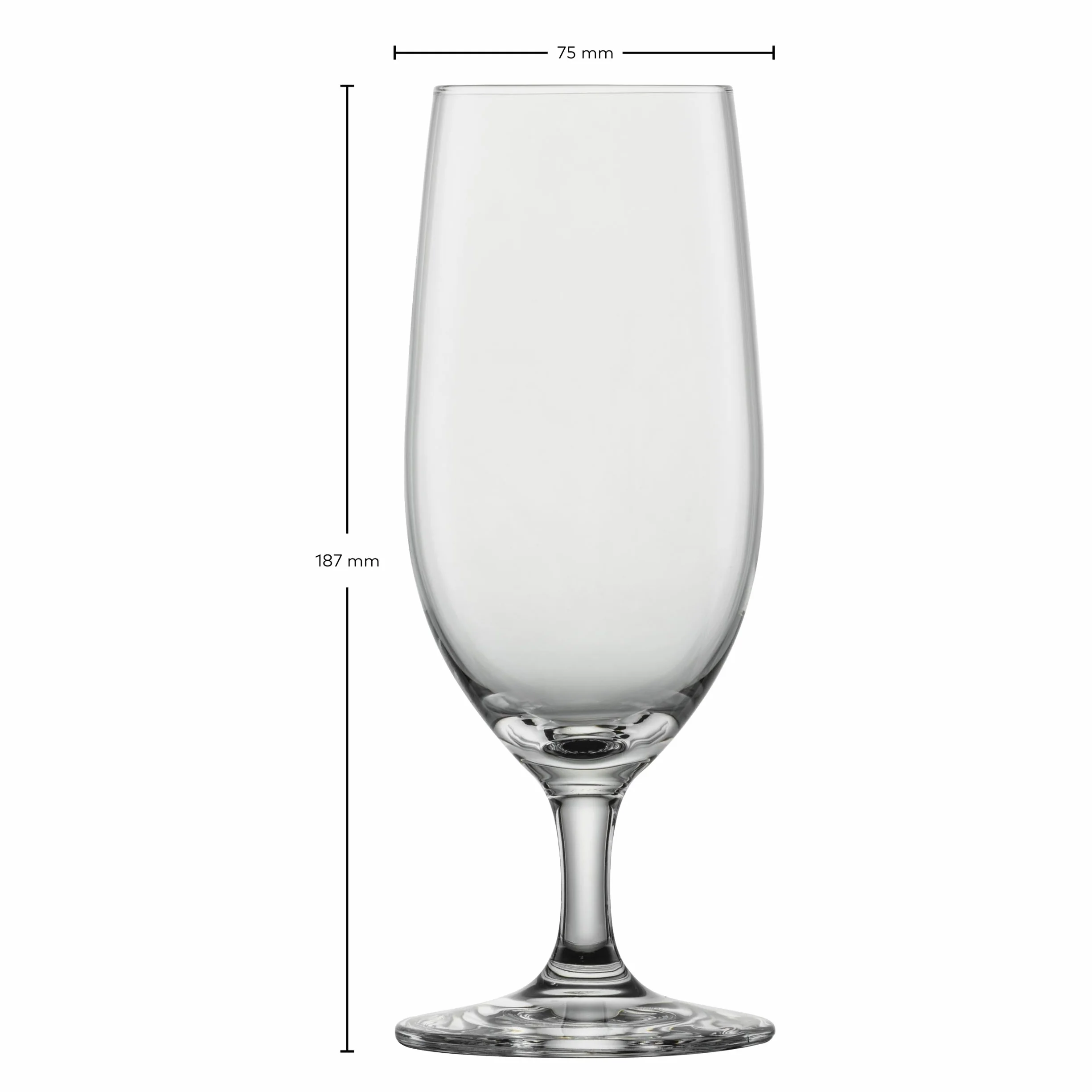Schott Zwiesel Tulipan Beer Basic 0,3 l (zestaw 4 szt.), klasyczne szklanki do piwa Pils, nadają się do mycia w zmywarce, wyprodukowane w Niemczech (nr art. 123659)