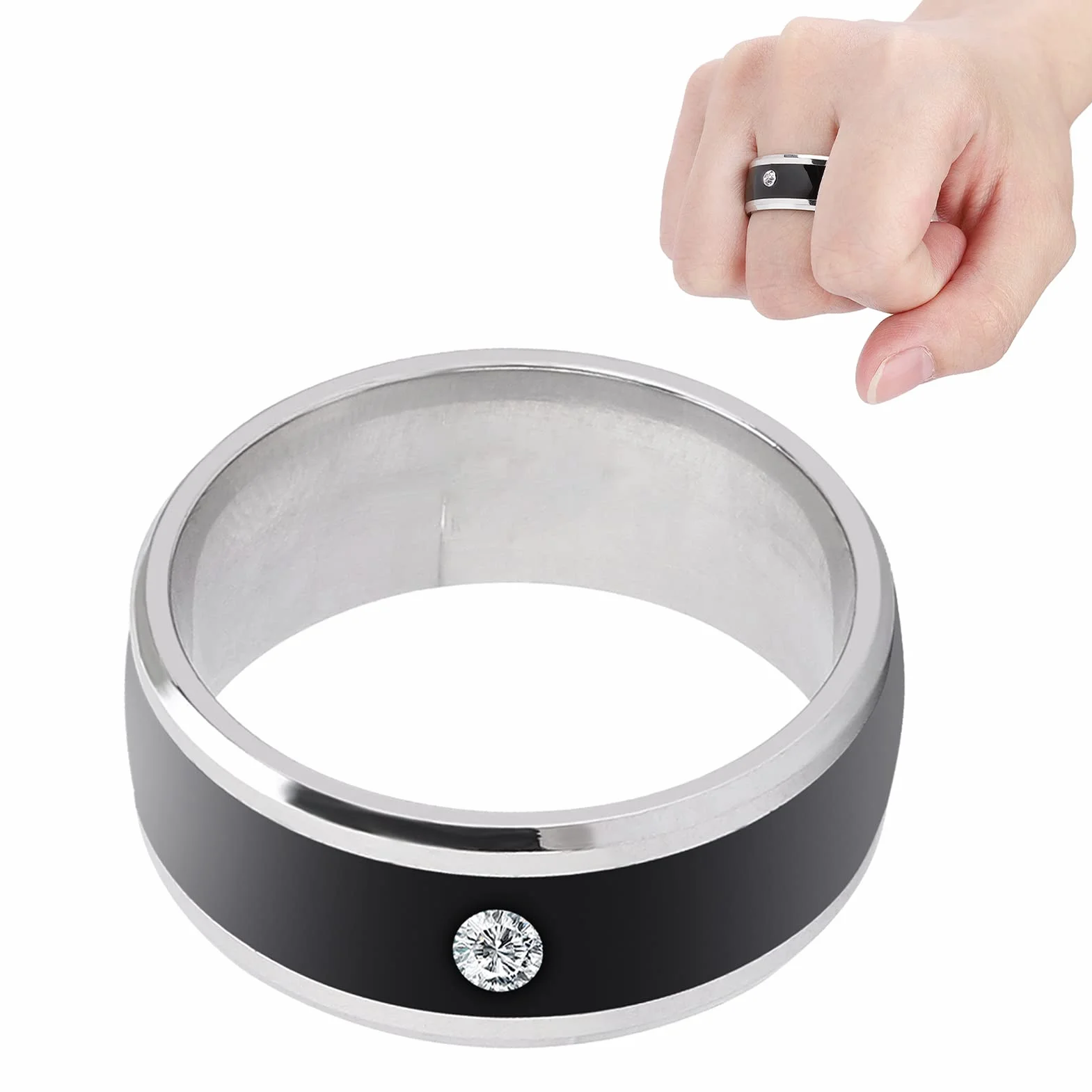 Uniwersalne Inteligentne Pierścienie NFC do Telefonów Komórkowych, Wielofunkcyjne Urządzenie do Noszenia Smart Ring Magic, Wodoodporne Urządzenie do Noszenia NFC Ring Smart Magic