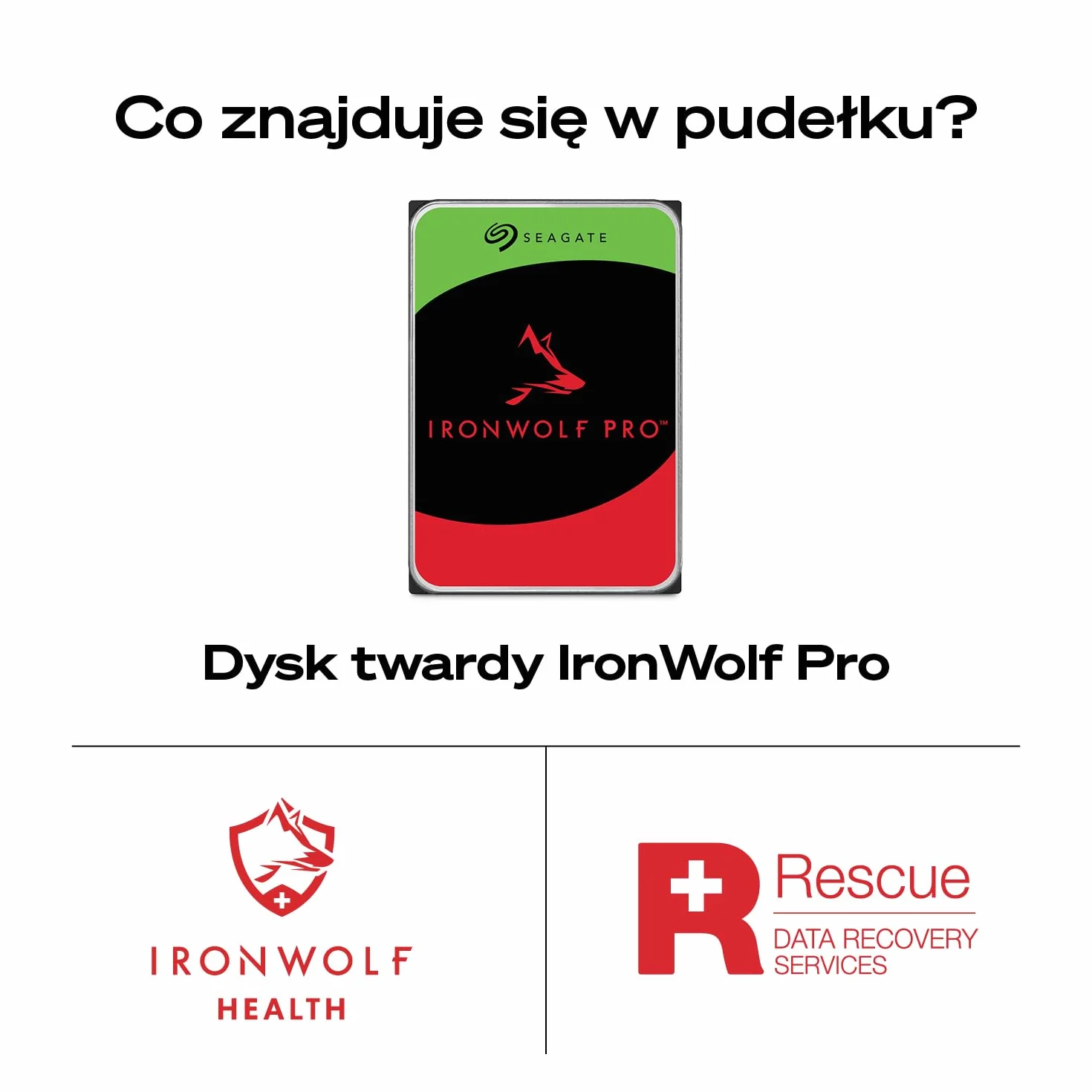Seagate IronWolf Pro 8TB, Wewnętrzny dysk twardy NAS,RAID NAS, CMR, 3,5-inch, SATA, 6Gb/s, 7200 RPM, 256 MB cache, FFP, Data Rescue Service (ST8000NTZ01)