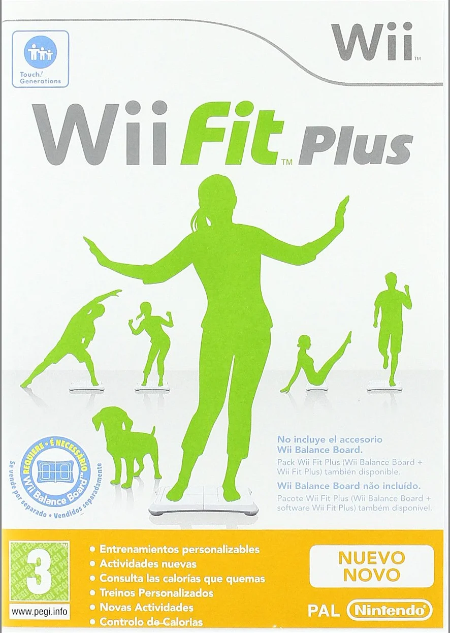 Wii Fit Plus gra tylko europejskie okładki, gra w wiele języków