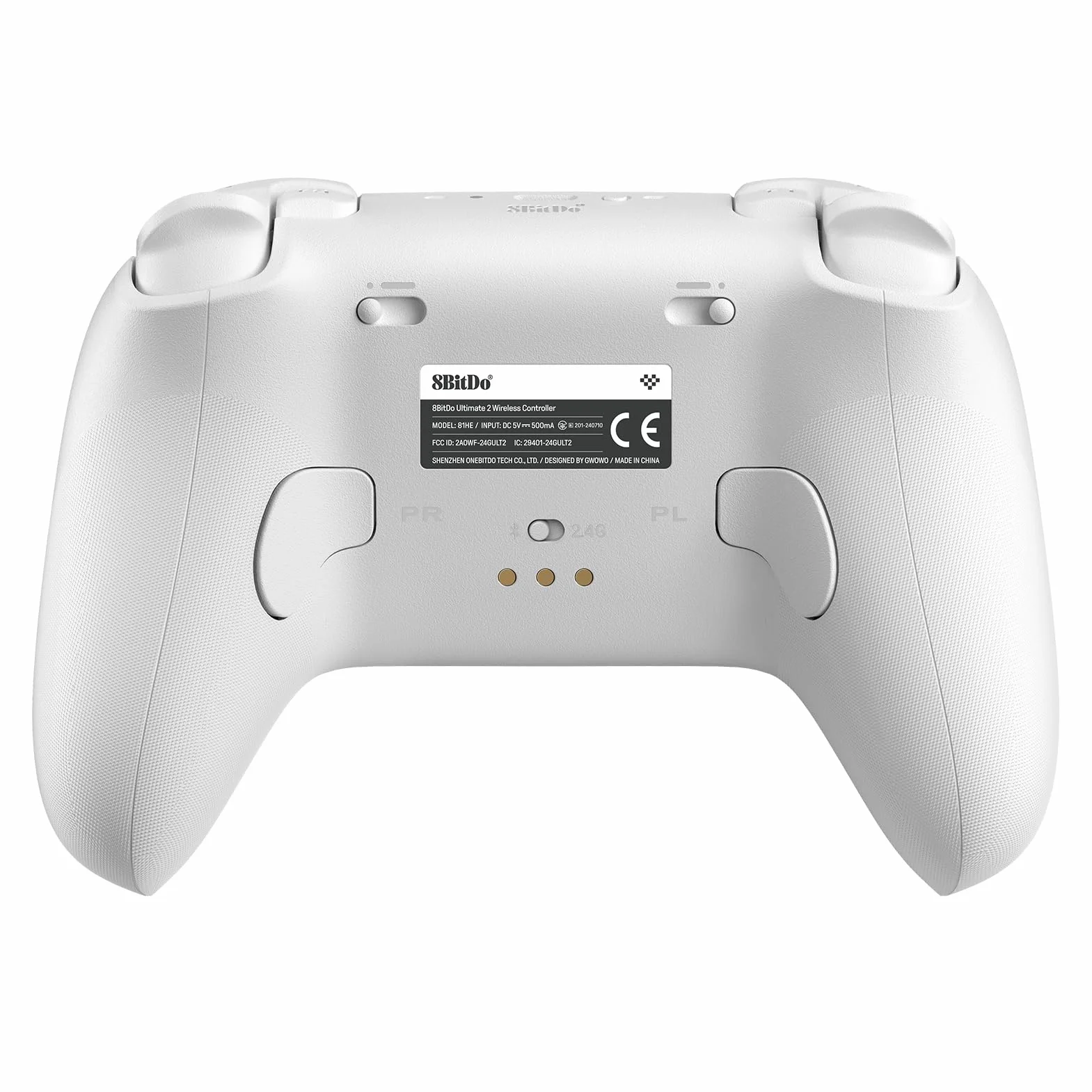 8BitDo Ultimate 2 Wireless Controller for Windows PC, Apple, Steam & Android, Gaming Controller with TMR Joysticks, Hall/Tactile Triggers, 1000Hz Polling Rate, White