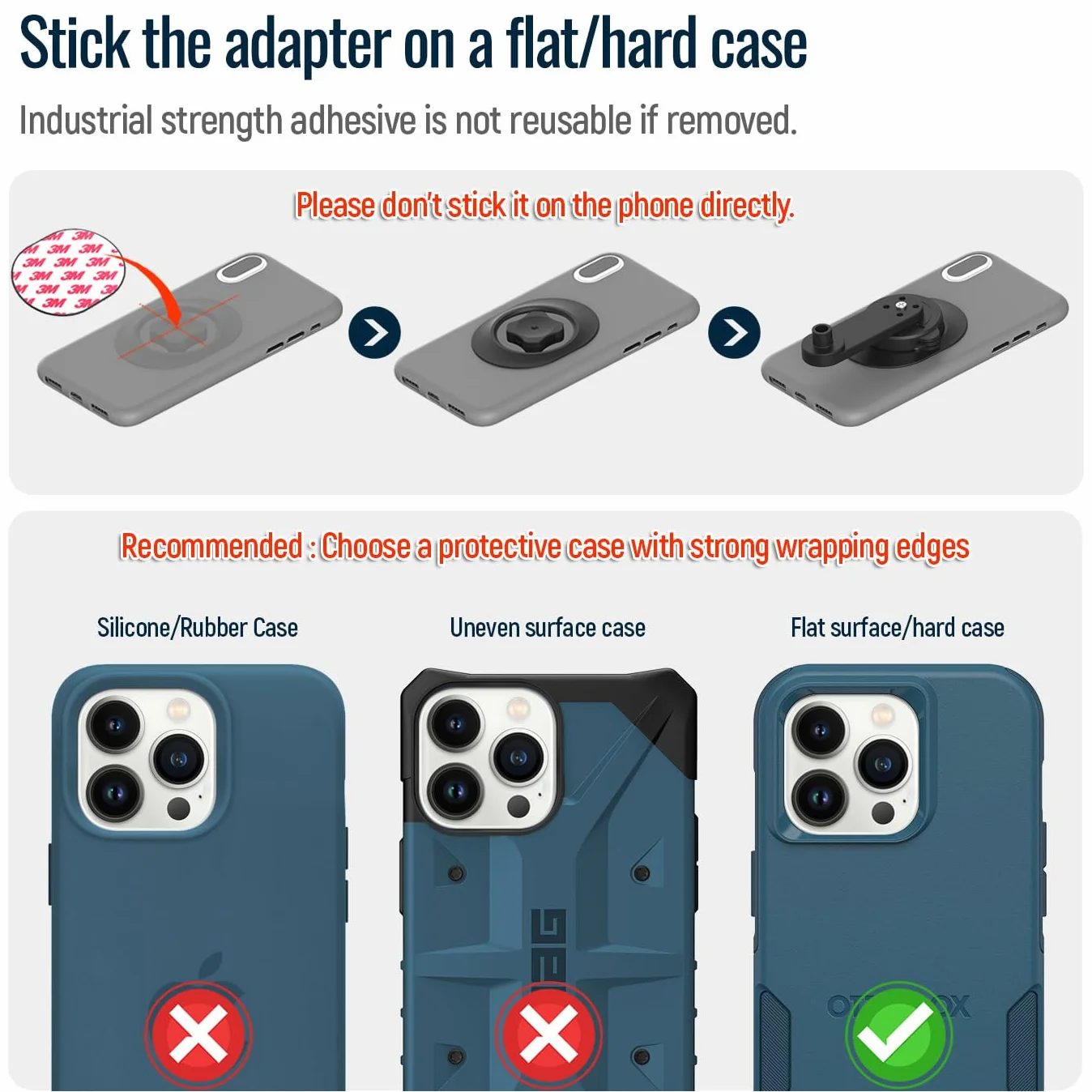sincetop Uniwersalny uchwyt na telefon rowerowy, aluminiowy uchwyt na telefon z nasadką sztycki do rowerów górskich i szosowych, szybkie połączenie, stojak klipsowy do jazdy, zacisk kierownicy MTB