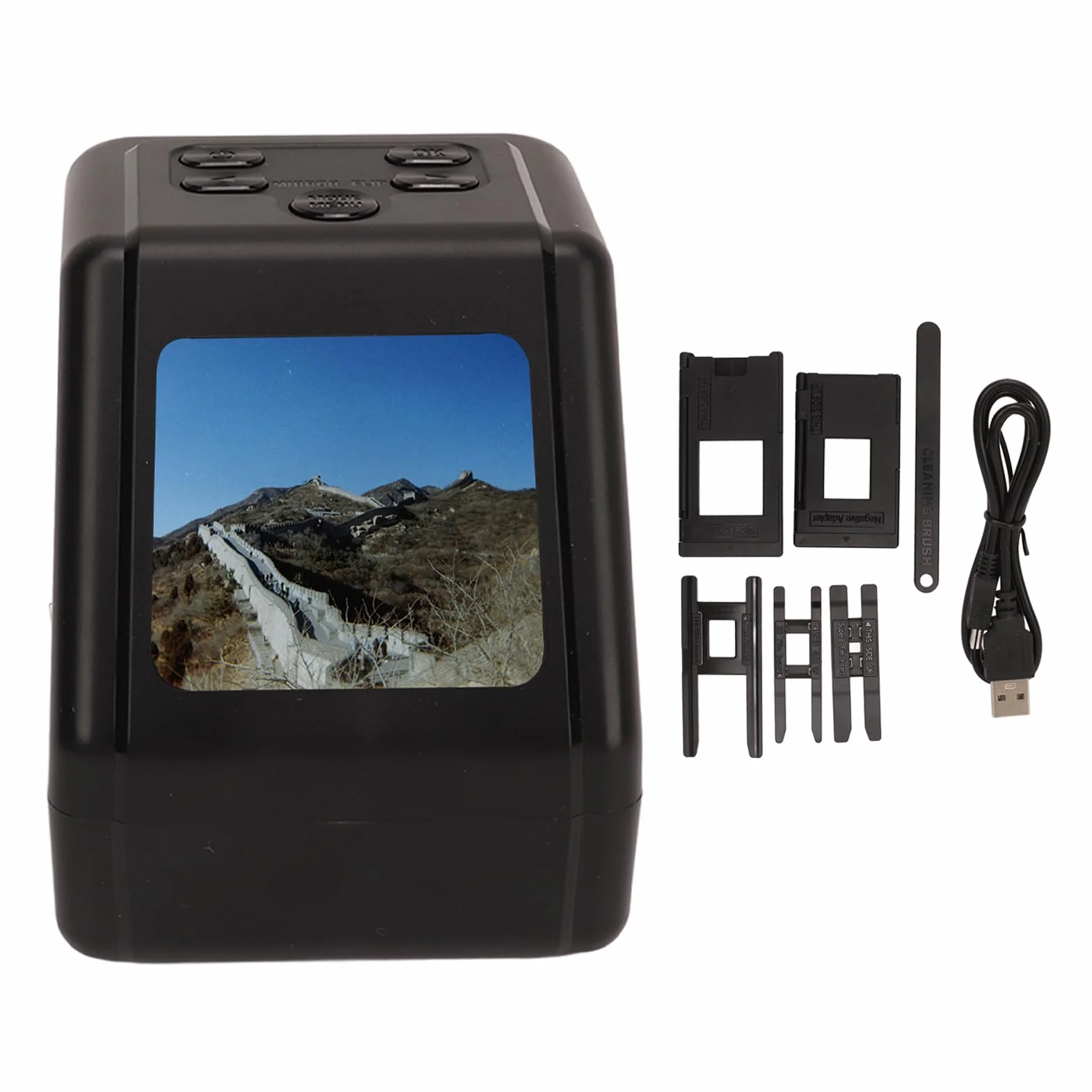Cyfrowy Skaner Filmów i Slajdów, Konwertuje Filmy/slajdy/negatywy 135, 110, 126 KPK i Super 8 Mm na Cyfrowe Zdjęcia JPG, Skaner Negatywów z 2-calowym Ekranem LCD