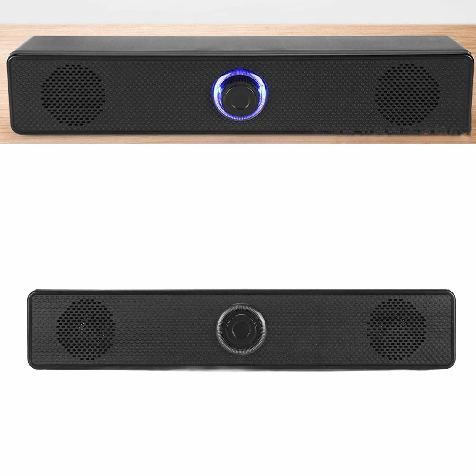 Yosoo Health Gear Głośniki Komputerowe na Komputer Stacjonarny, Stereo Dźwiękowy Zasilany USB Wired HiFi Clear Sound Volume Knob Mini Głośniki na PC Laptop Tablet