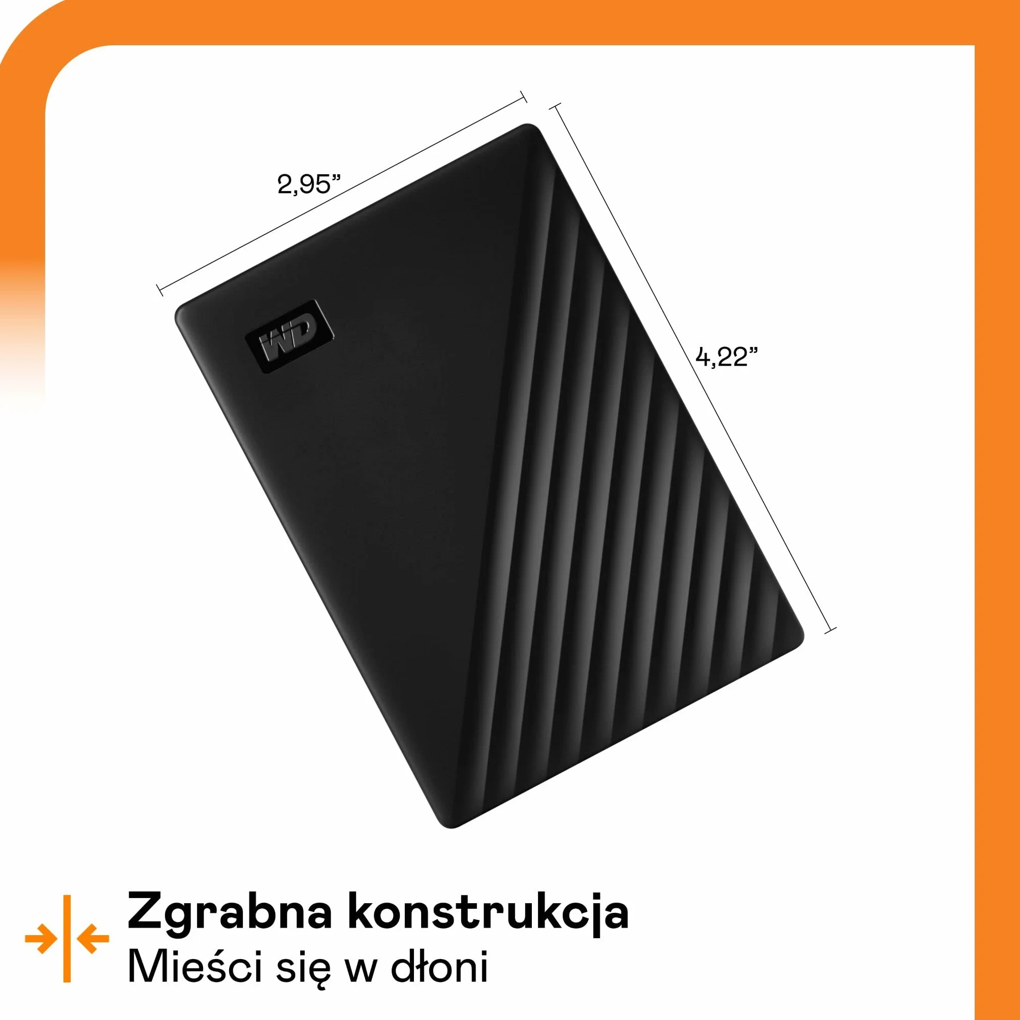 WD 2TB My Passport Portable HDD USB 3.0 with software for device management, backup and password protection - Black - Works with PC, Xbox and PS4