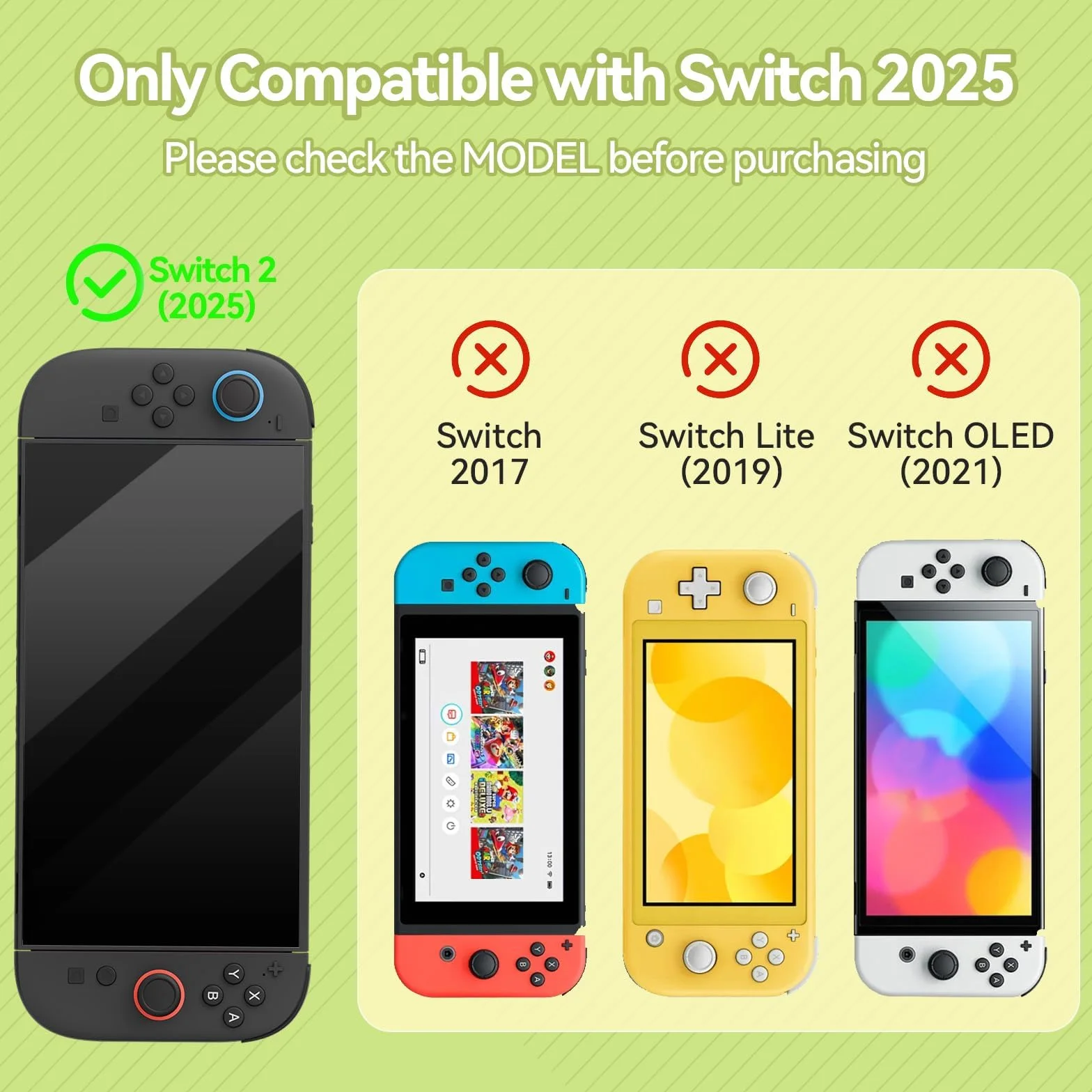 GeekShare Etui ochronne kompatybilne z Switch 2, twarda obudowa PC do konsoli Switch 2025 i kontrolerów - seria HEI