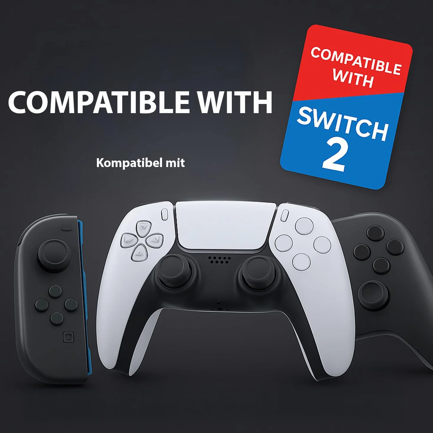 MatoSan® 6x Nasadki na Thumbstick – kompatybilne z konsolą Switch 2 – silikonowe nakładki na joystick – zwiększona precyzja i ochrona – ergonomiczne akcesoria gamingowe (Wersja 3)