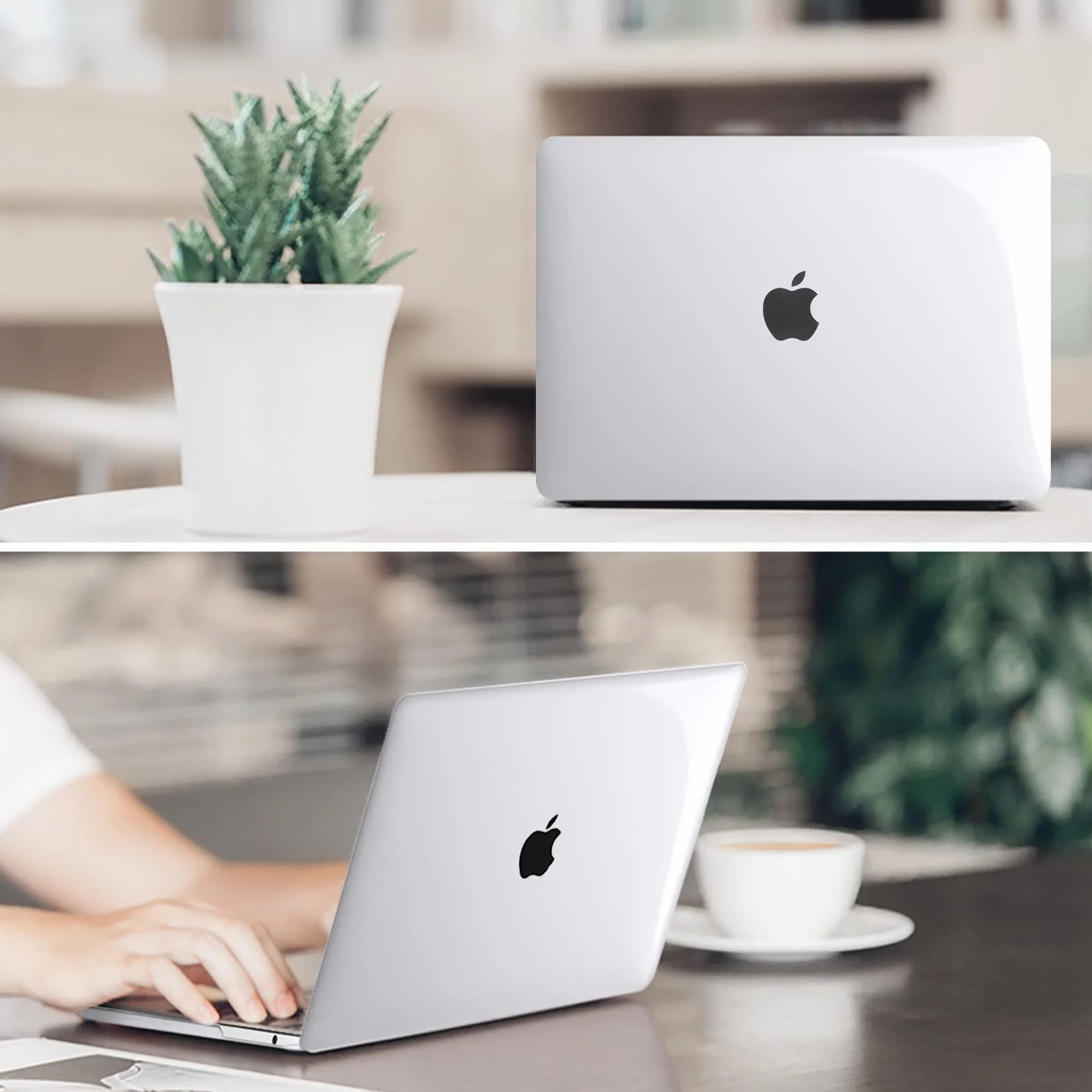 Fintie etui kompatybilne z MacBooka Pro 13 cali 2022-2016 (M2 & M1 A2338 / A2289 / A2251 / A2159 / A1989 / A1706 / A1708), twarde etui z tworzywa sztucznego, przezroczyste, krystaliczne