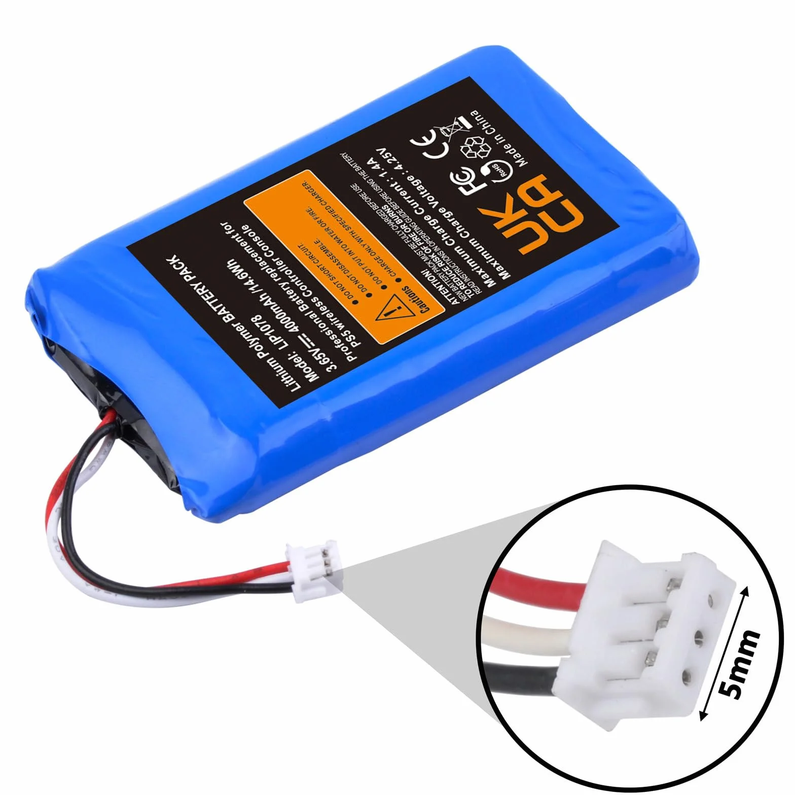 Akku do kontrolera PS5, 4000mAh 3.65V LIP1078 Battery-Akku, zamiennik Power PS5-Controller AkkuErsatz do kontrolera PS5-Playstation 5 DualSense bezprzewodowego