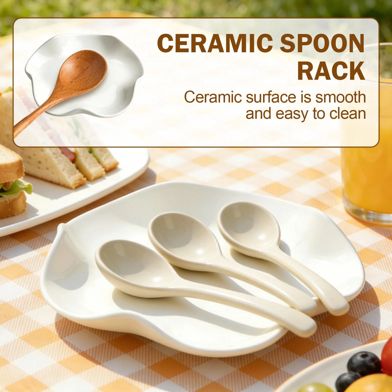 Ceramiczny stojak na łyżki kuchenne uchwyt na przybory