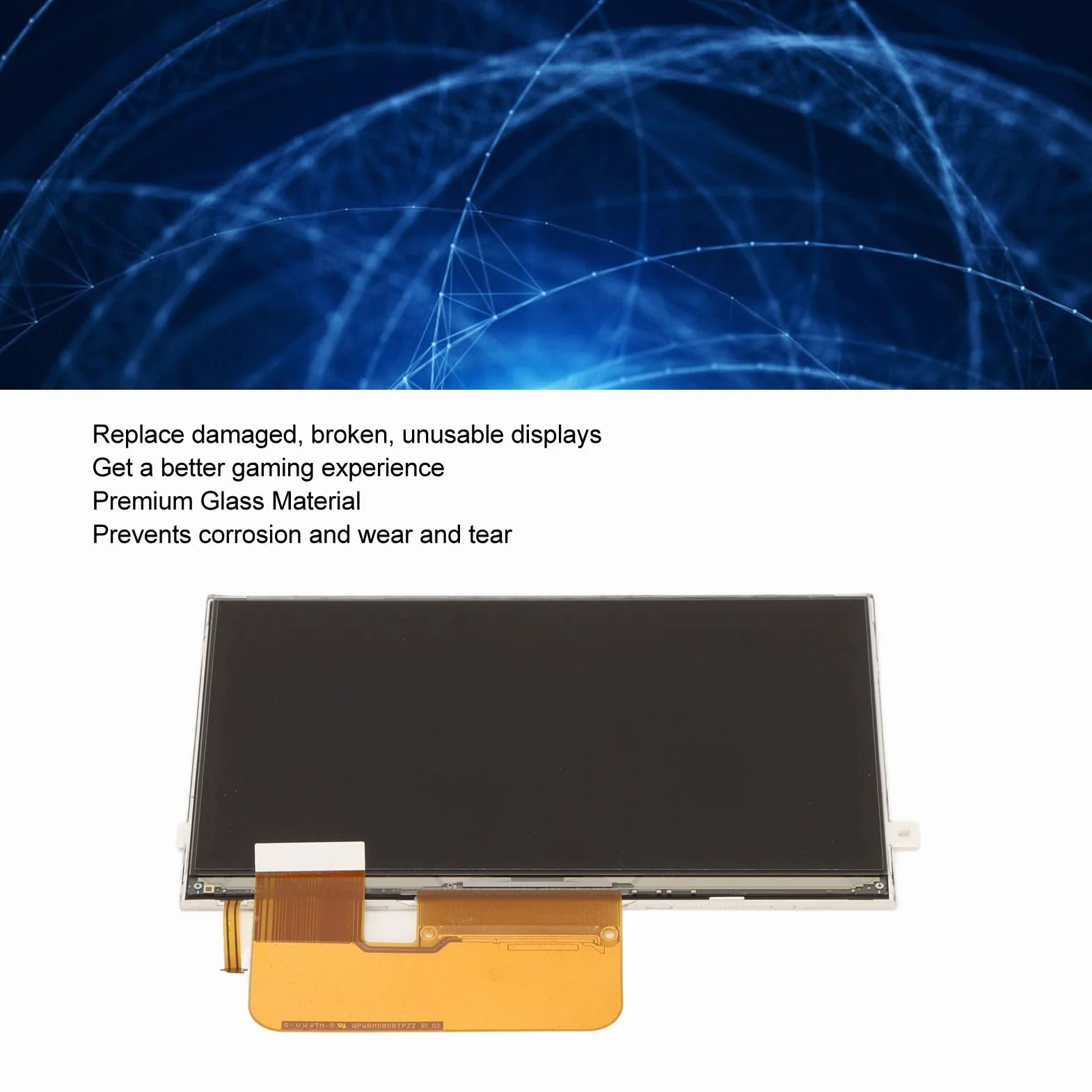Ekran LCD Konsoli do Gier, do 3000 3001 3002 3003 3004 3008 3010 Zamiennik, Profesjonalny Wyświetlacz LCD do Gier Chipowych, Materiał Szklany, łatwa Instalacja