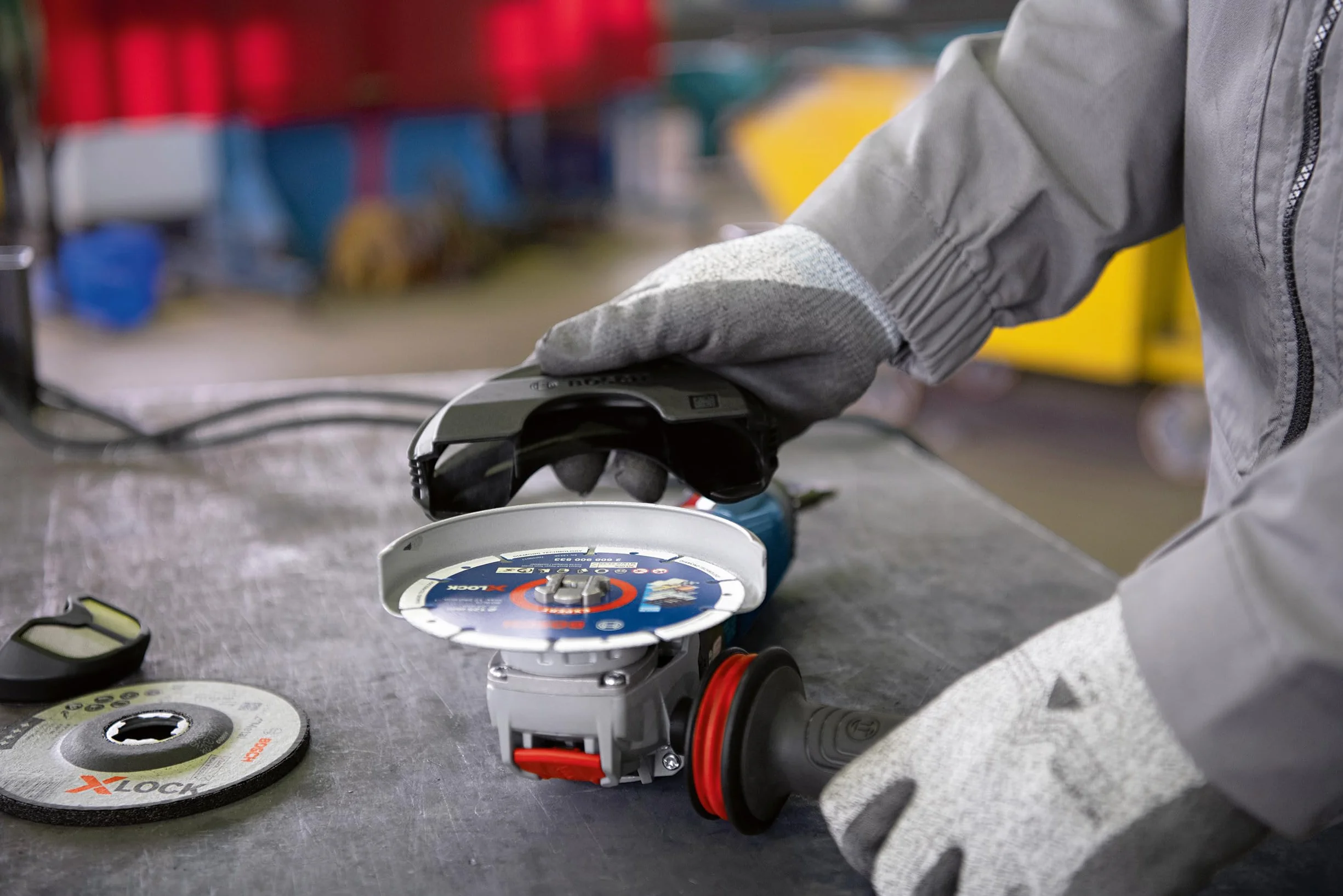 Bosch 1 x okap ochronny z tworzywa sztucznego (do nakładania, Ø 125 mm, profesjonalne akcesoria do szlifierki kątowej)