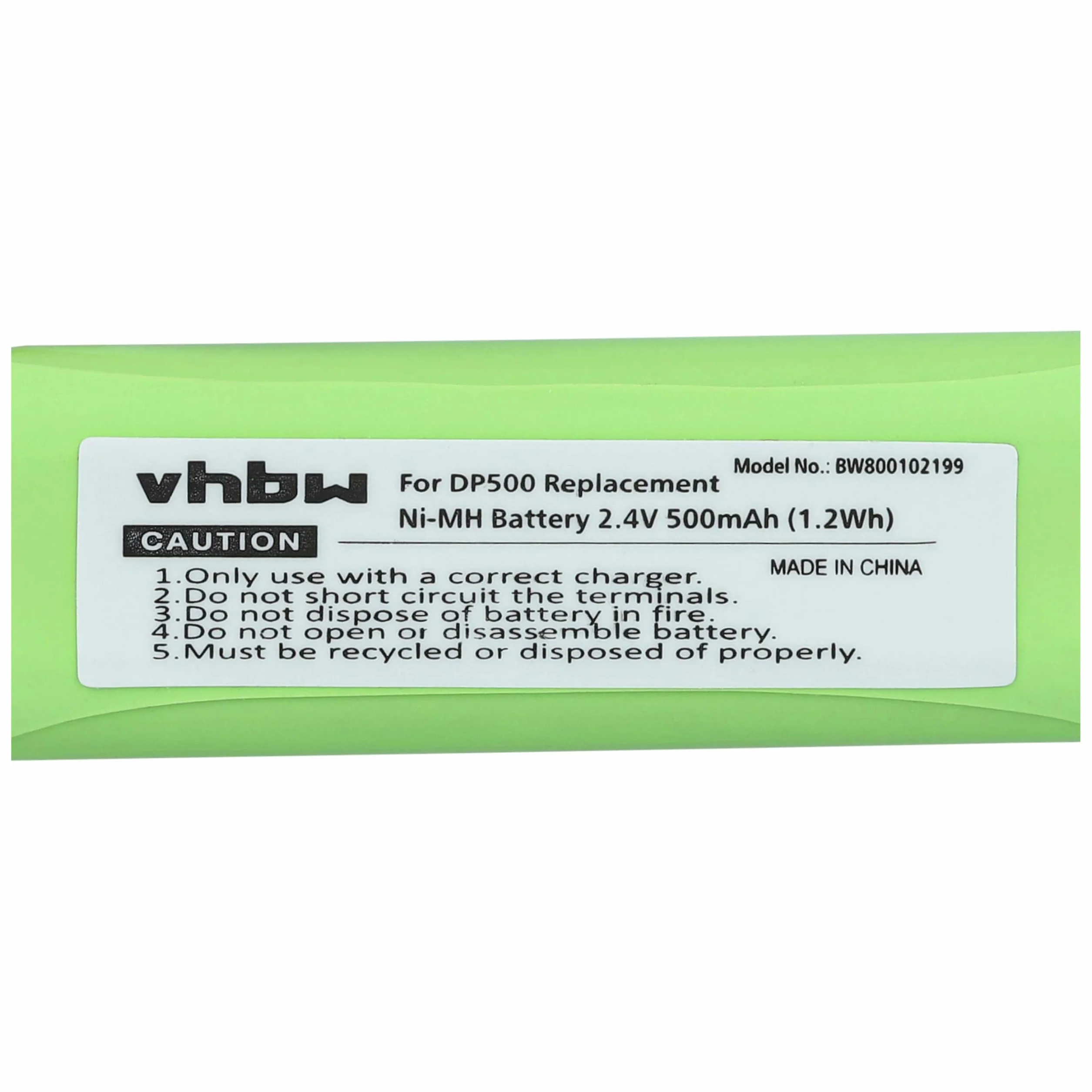 vhbw 3X NI-MH akumulator 500 mAh (2,4 V) do sieci stacjonarnej Medion MD82622, MD83001, MD83022, MD83091, MD83166, MD83274, MD83542 jak VT50AAAALH2BMJZ, GP10
