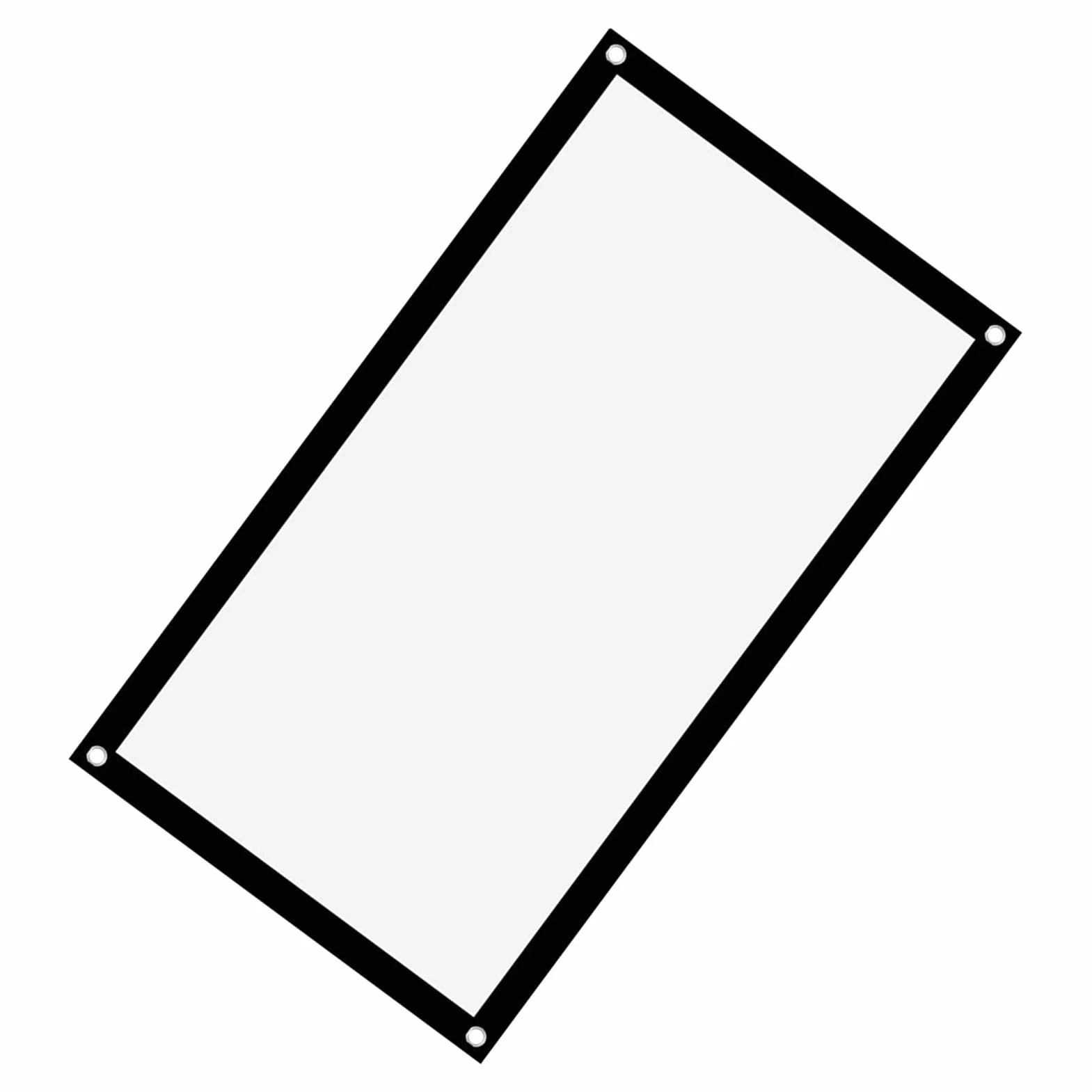 Ekran Projekcyjny, Pogrubienie 16: 9, Przenośna, Nie Gnieciona Miękka Biała Poliestrowa Kurtyna Projekcyjna, Ekran Projekcyjny, Obsługa Projekcji Dwustronnej) (40 cali)