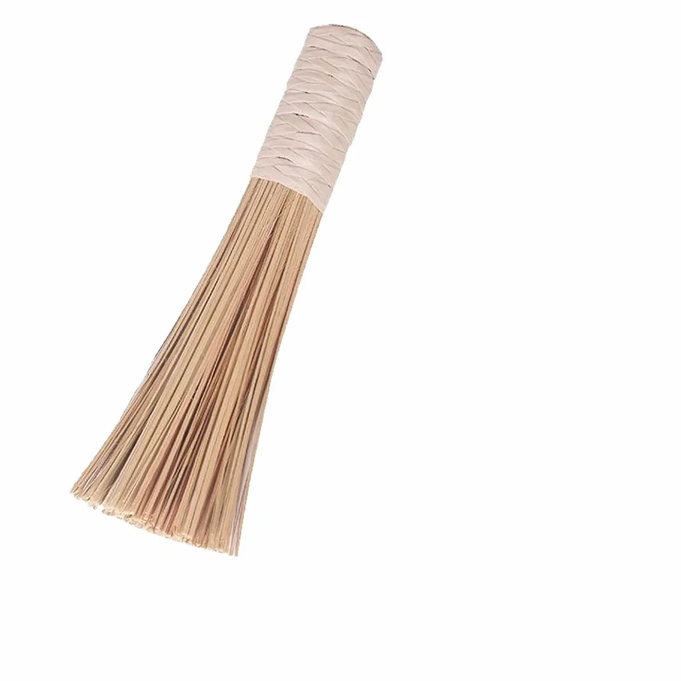 LATRAT Bamboo Wok Brush Cleaning Tool with Handle