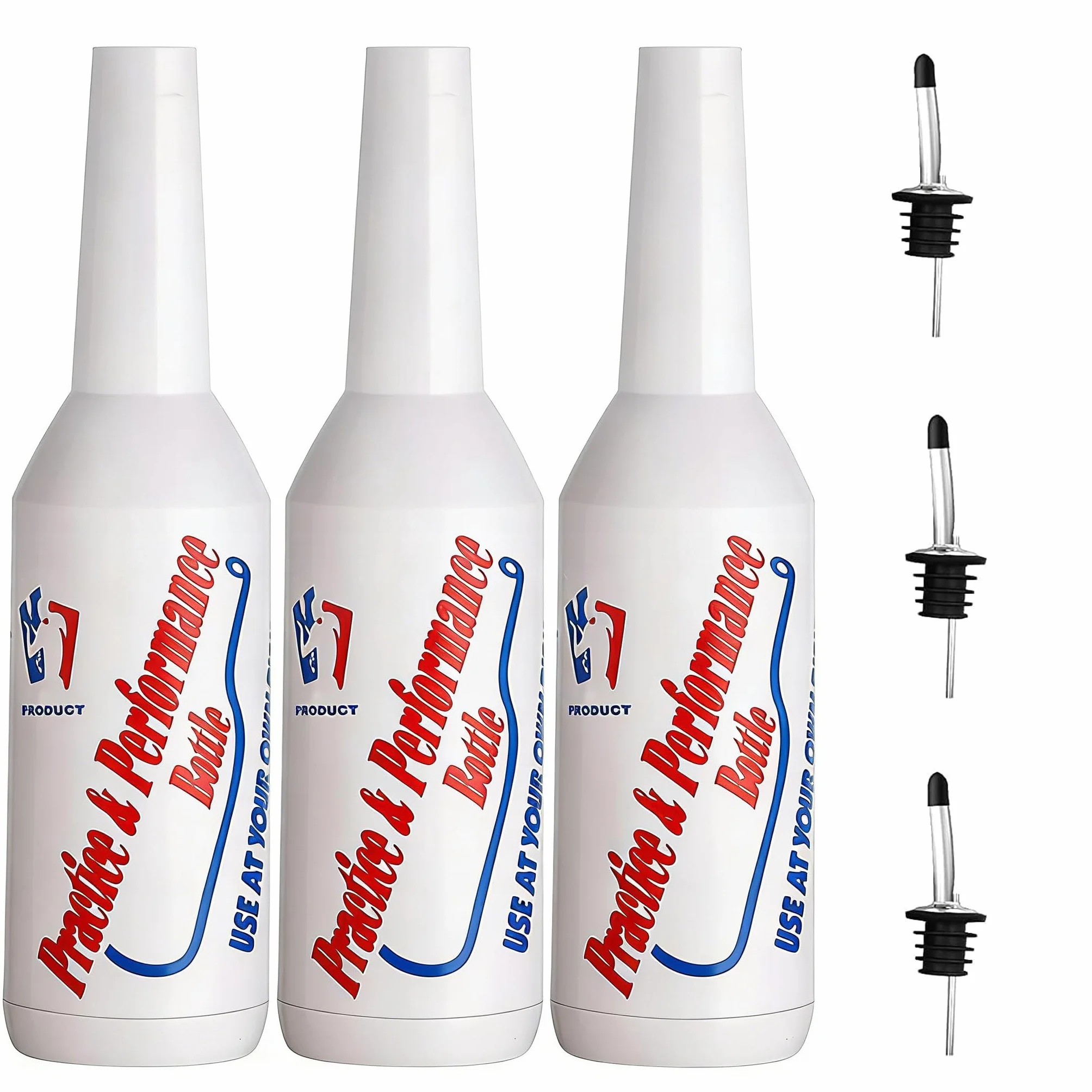 Flair Butelki do ćwiczeń shakery koktajlowe zestaw 3 sztuk 750 ml plastikowe