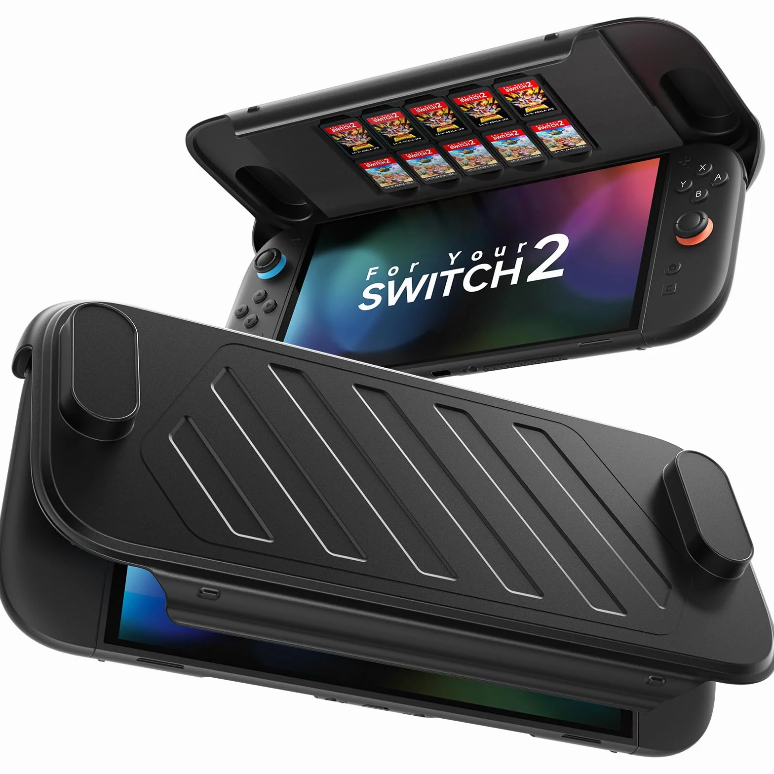 JSAUX Frontabdeckung Kompatibel mit der PC0114A Schutzhülle, Zubehör mit 10 Spielkartenslots & Kratzfest – PC0114B (Nur Frontabdeckung, Nicht Einzeln Verwendbar)