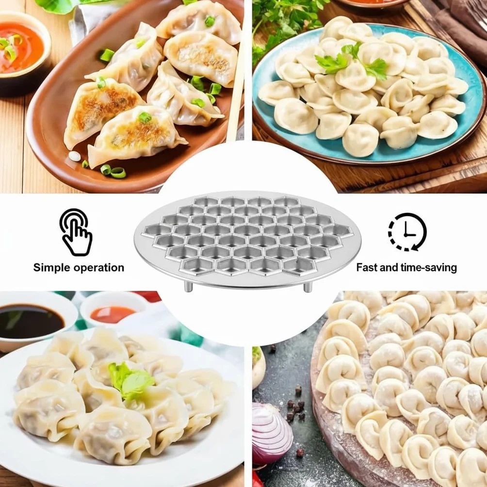 Forma do pierogów, 37 otworów Forma do pierogów ravioli maker ze stopu aluminium formy do pieczenia ciasta akcesoria kuchenne
