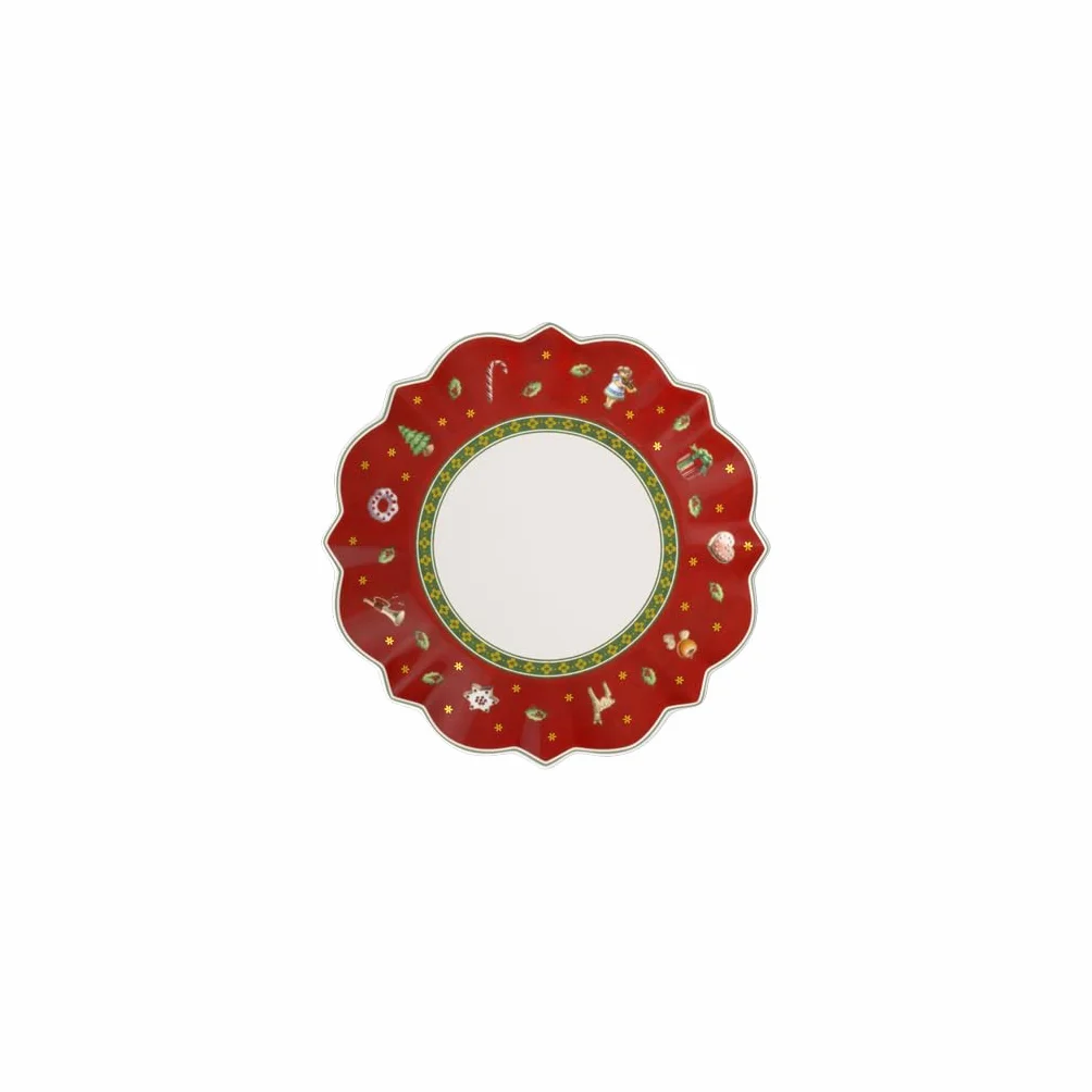 Villeroy & Boch Toy'S Delight Talerz na Chleb i Masło Czerwony 17 cm