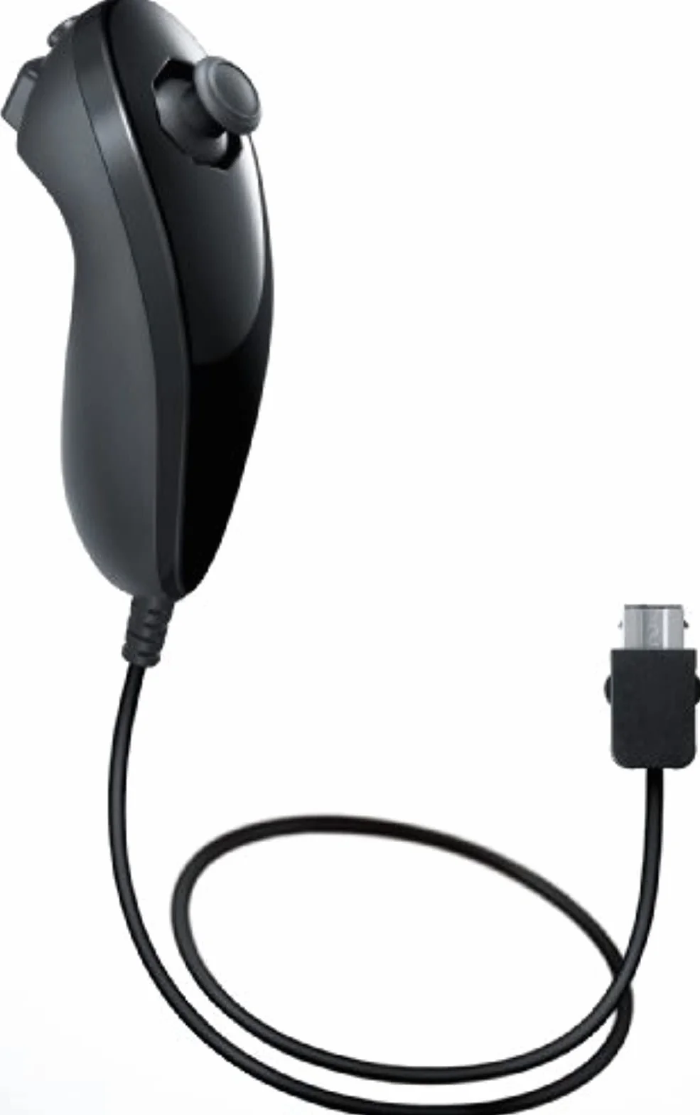 Official Nunchuk Controller Pad Black Wii & Wii U