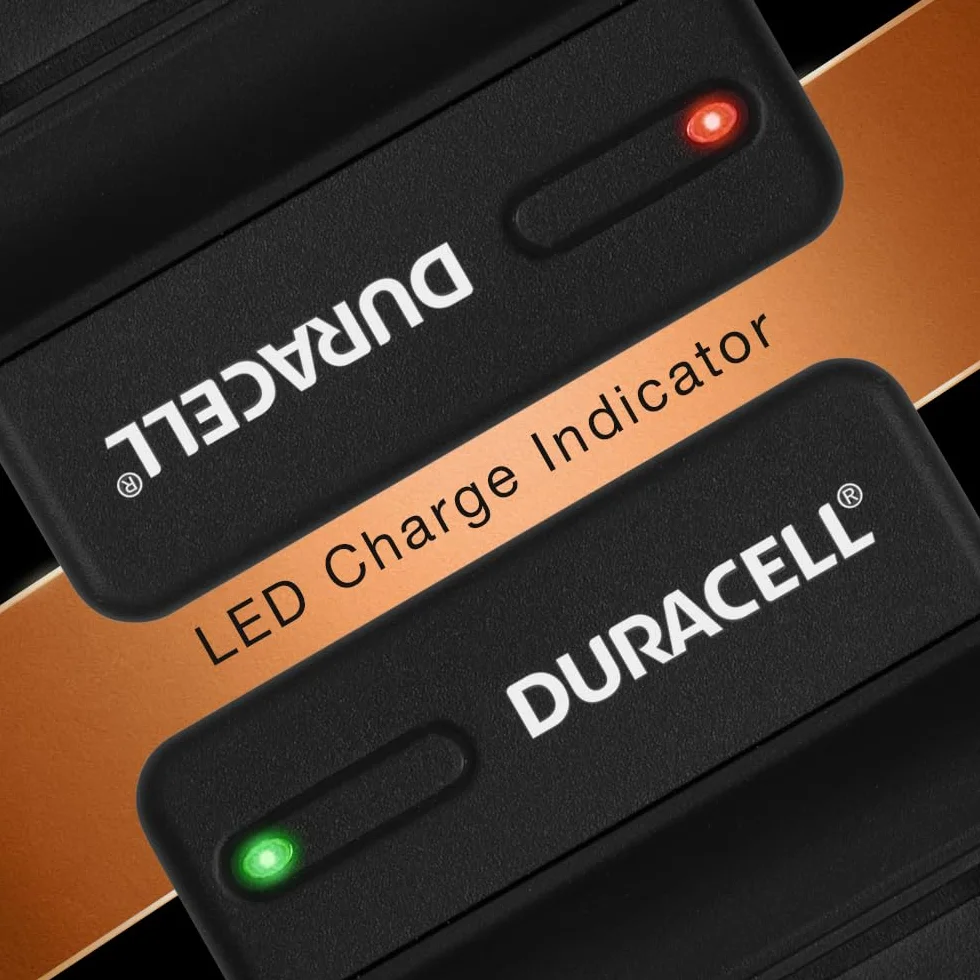 Duracell DRS5963 Ladegerät mit USB Kabel, Black