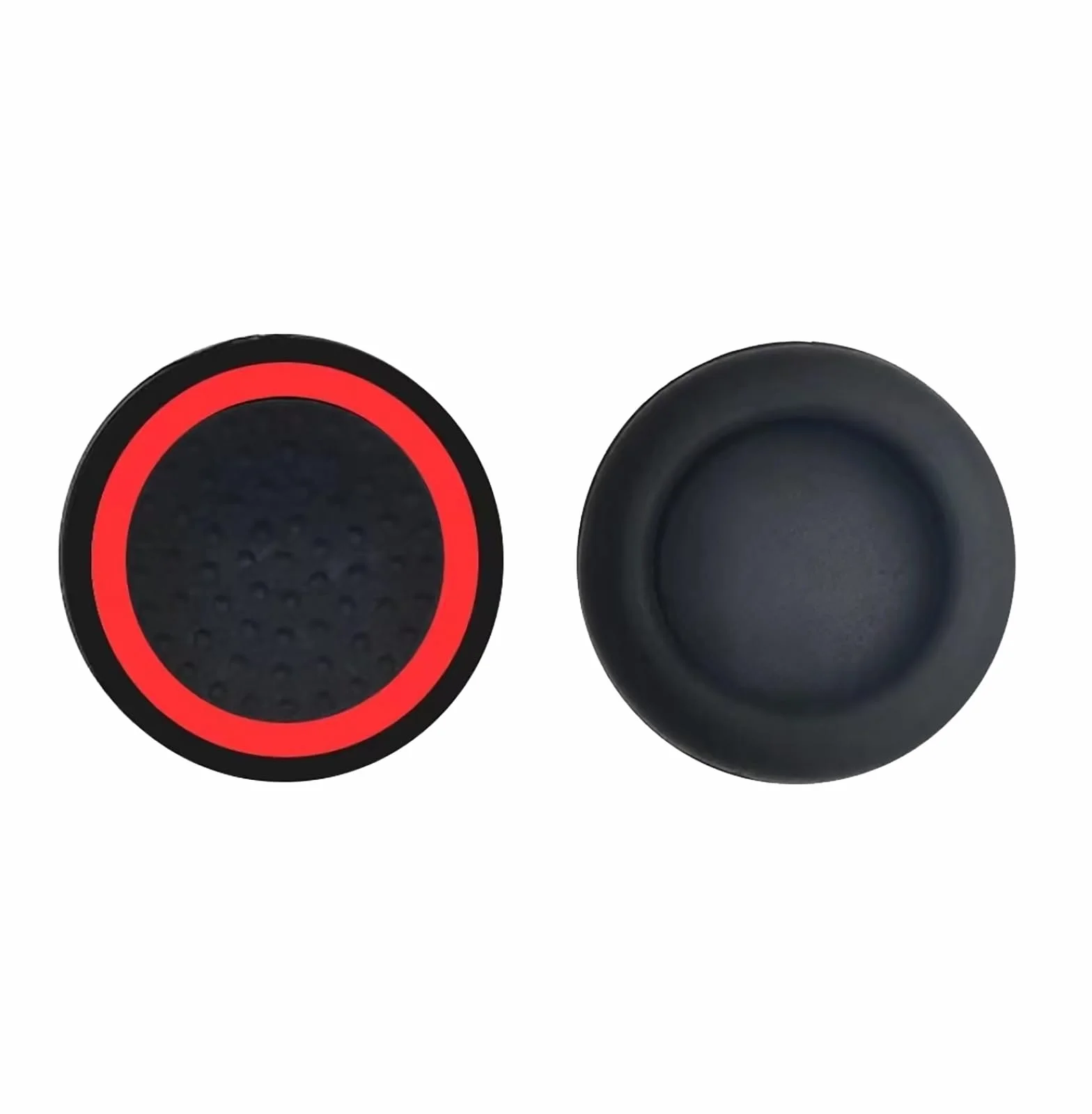 GIOPUEY Nakładki na joystick kompatybilne z Lenovo Legion Go, 4 sztuki, silikonowe nakładki ochronne, miękkie, antypoślizgowe - czarny/czerwony + czarny/biały