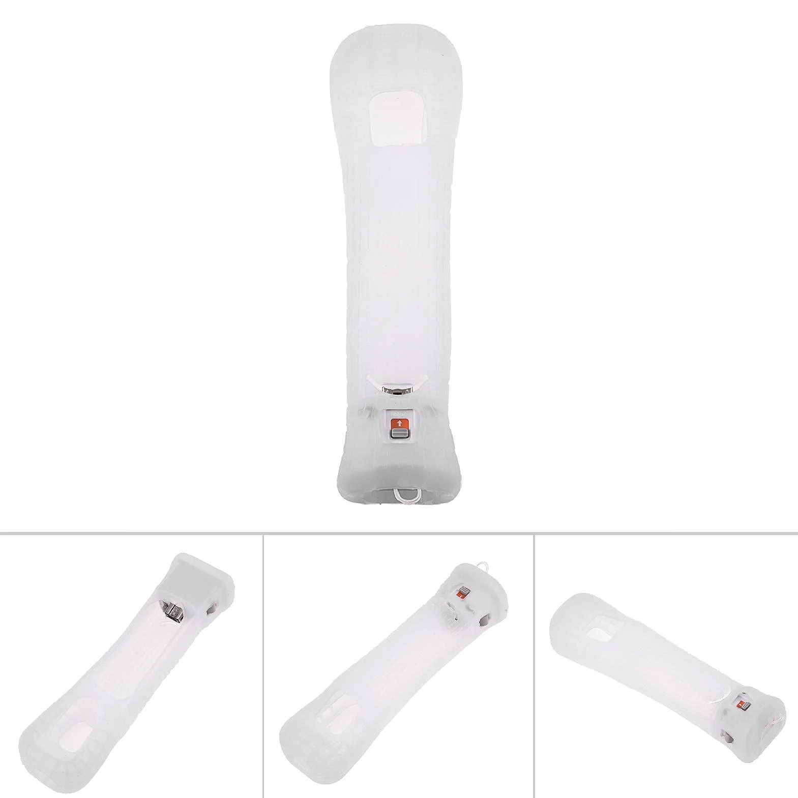 ciciglow Motion Plus Adapter do , Adapter czujnika ruchu Plus + etui, miękki silikon, Plug & Play, do zdalnego sterowania (biały)