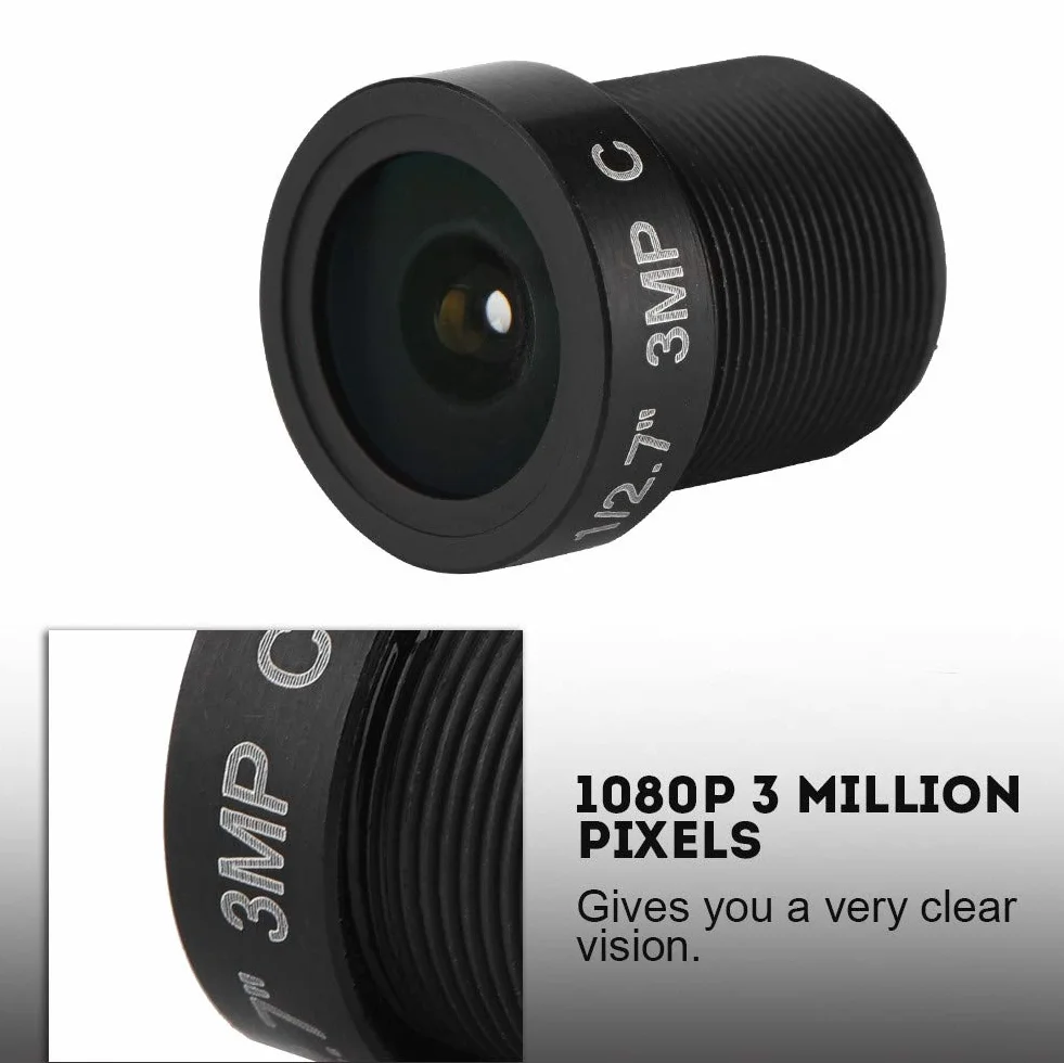 Tangxi Obiektyw kamery HD 3,0 megapikseli IP, 2,8 mm 1/3 cala IR CCTV M12 * 0,5 obiektyw pryzmatu do kamery sieciowej różne rodzaje modułów, w tym moduł IPC, moduł AHD, płyta główna z chipem analogowym
