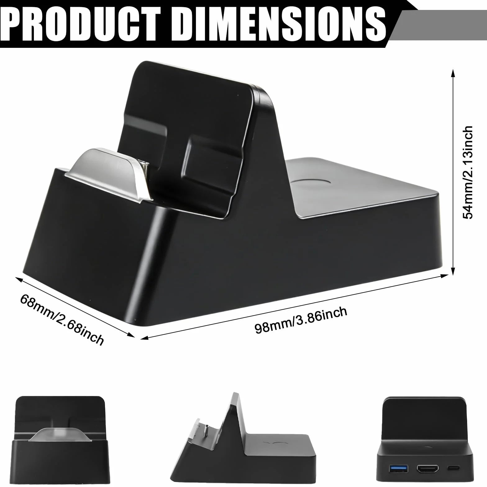 Switch Stacja dokująca do przełącznika Nintendo / OLED/SwitCh2: SwitchDock przenośna stacja ładująca, podstawka ładująca 4K HDMI adapter TV, ładowarka zapasowa, kompatybilna z portem USB 3.0, stojak
