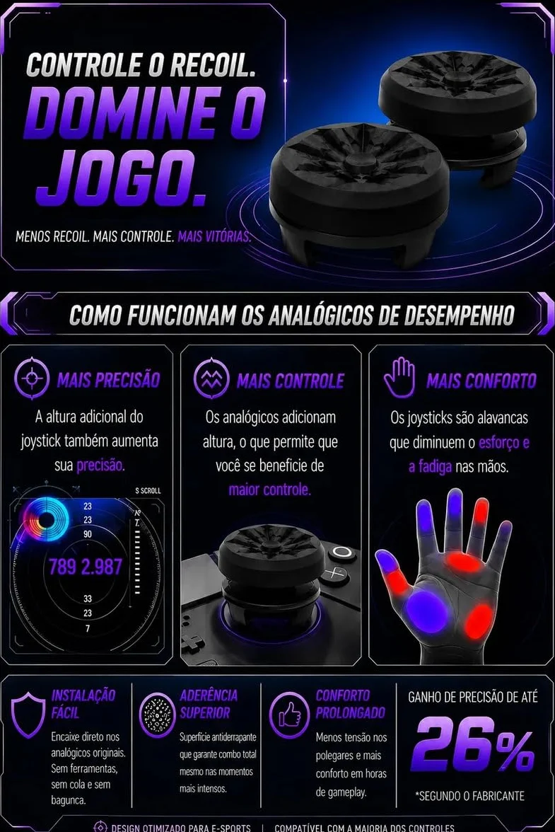 KontrolFreek FPS Freek Galaxy White do Playstation 4 (PS4) i Playstation 5 (PS5), Performance Thumbsticks | 1 wysoki stan, 1 średni stan, biały