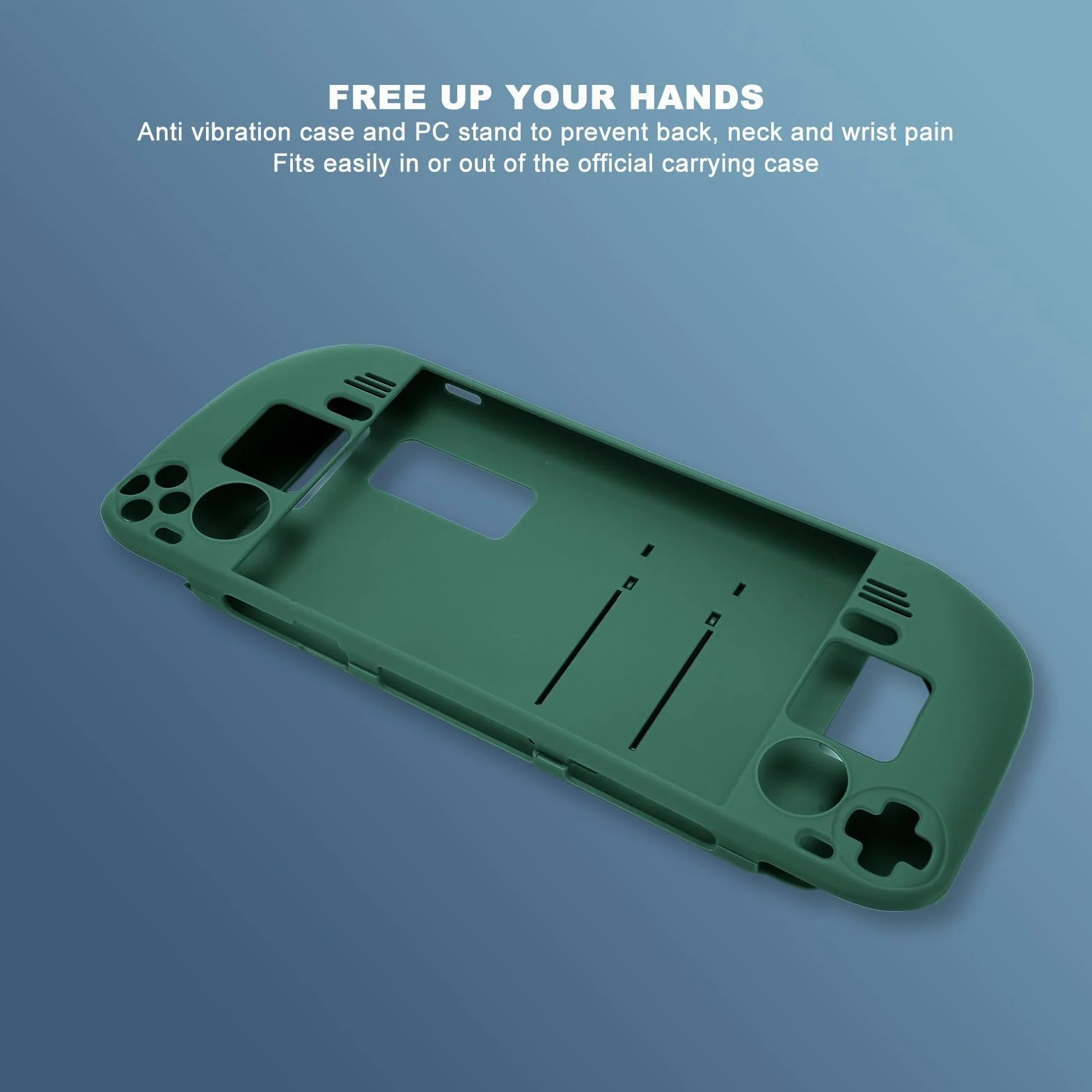 Etui Ochronne Kickstand do Steam Deck, Akcesoria Valve Steam Deck Chroniące Przed Uderzeniami, Upadkami, Zadrapaniami, Kurzem i Odciskami Palców, Pełna Ochrona Bez Użycia Rąk