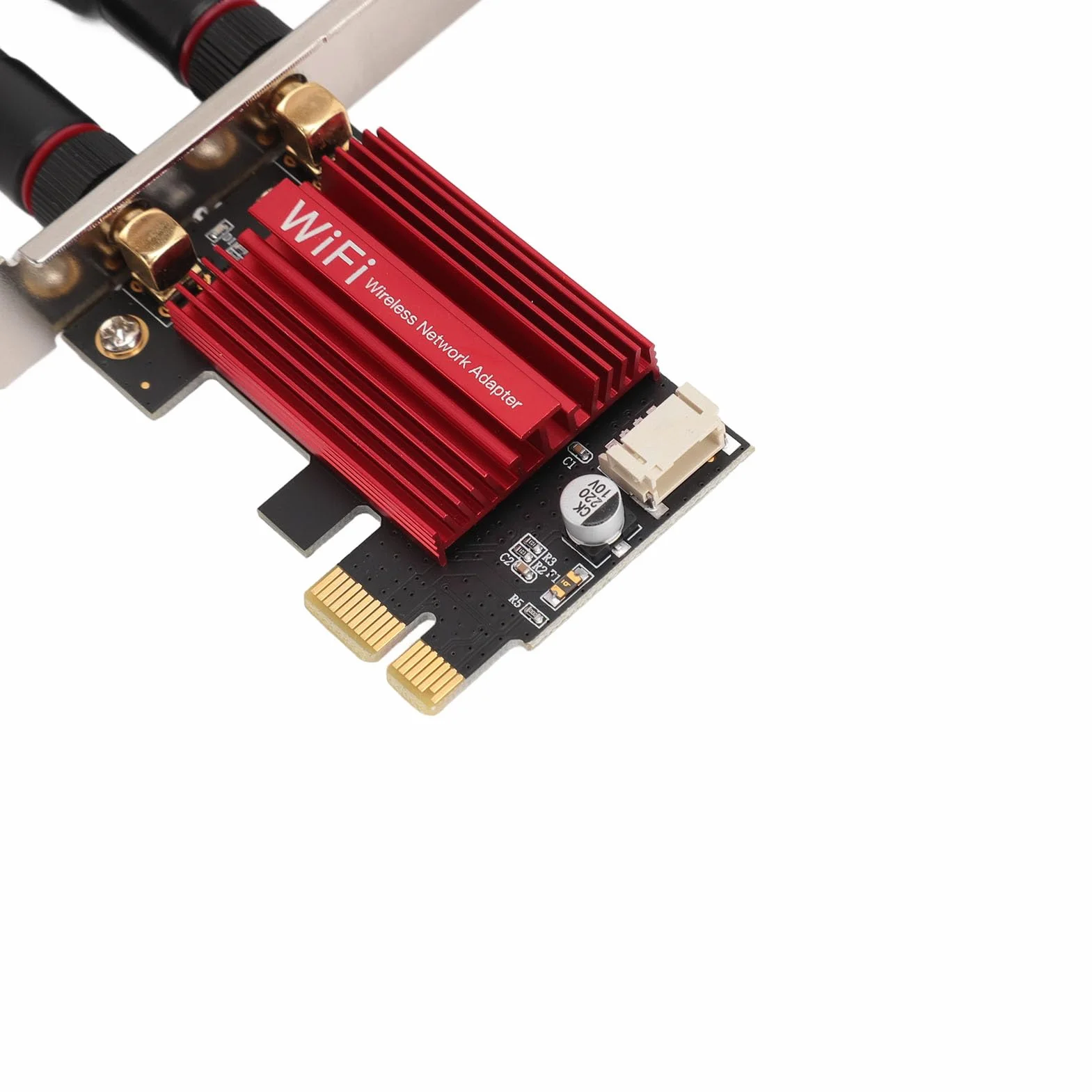 7260AC WiFi 6 PCIE karta WiFi do komputera stacjonarnego, karta Pro PCIE WiFi, 1200 Mb/s 2,4 G 5G dwupasmowa karta sieciowa BT4.0 PCIE z 2 wzmocnieniem 10dBi dla 7 8 10 11