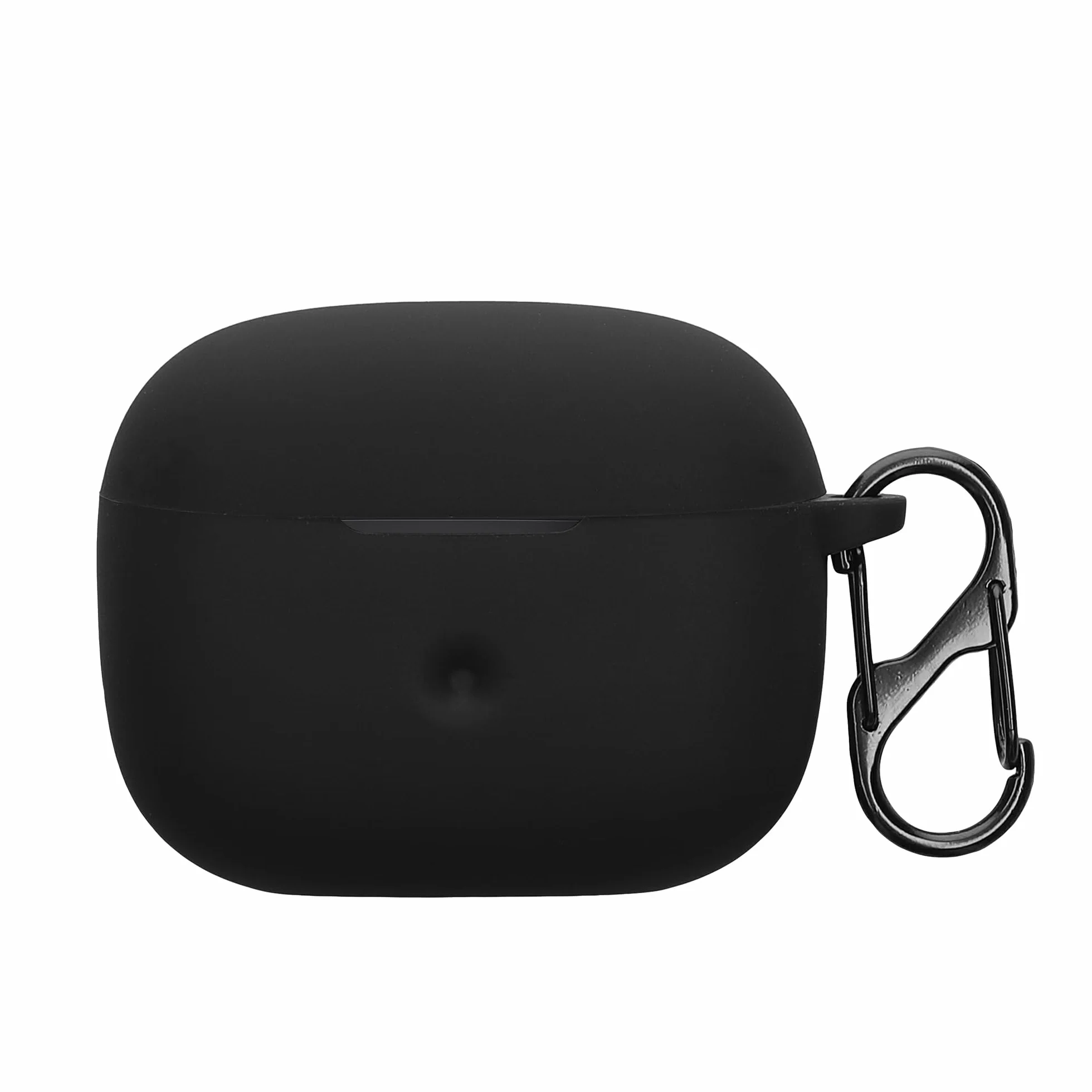 kwmobile Silikonowa osłona kompatybilna z Bowers & Wilkins Pi6 / Pi8 - Obudowa Przyklejana Skóra z klipsem - Czarny