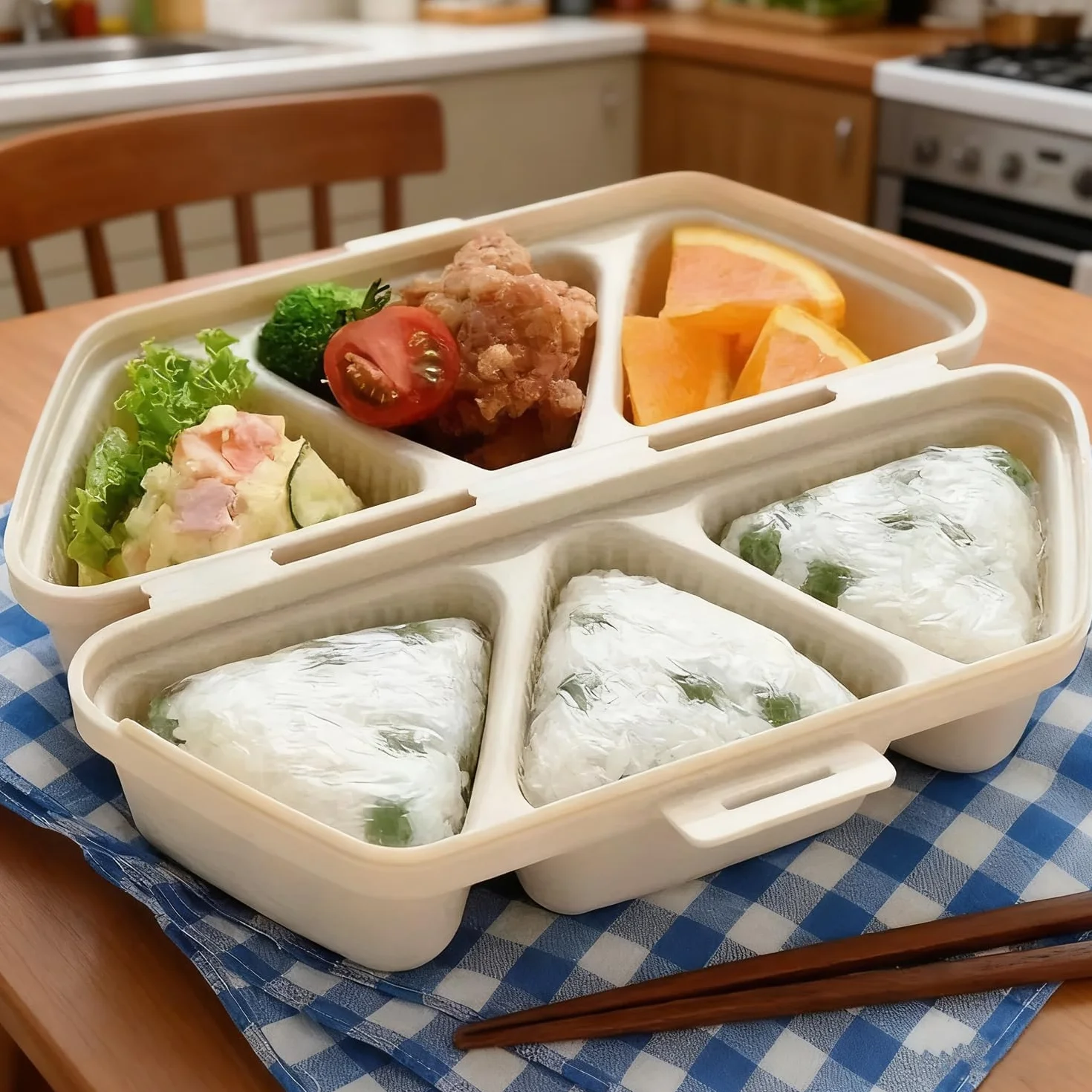 Forma do Onigiri 6 w 1, trójkątna do kulek ryżowych